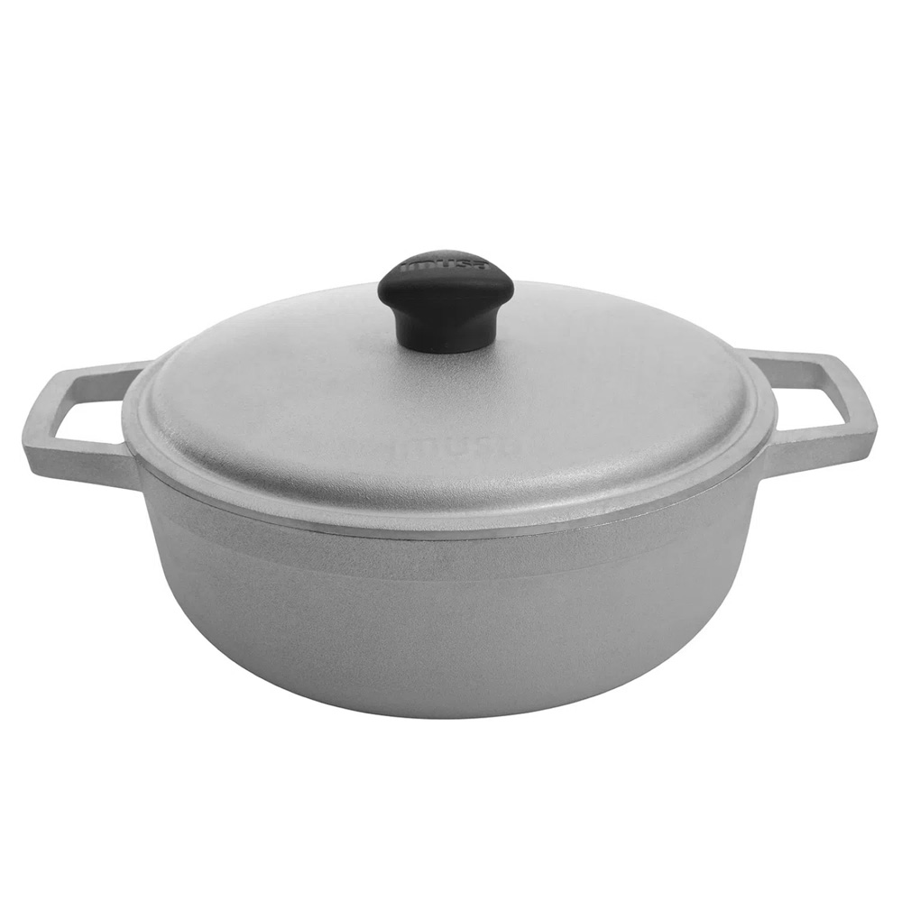 Caldero Aluminio Fundido 44cm Imusa 8050800 -Plateado