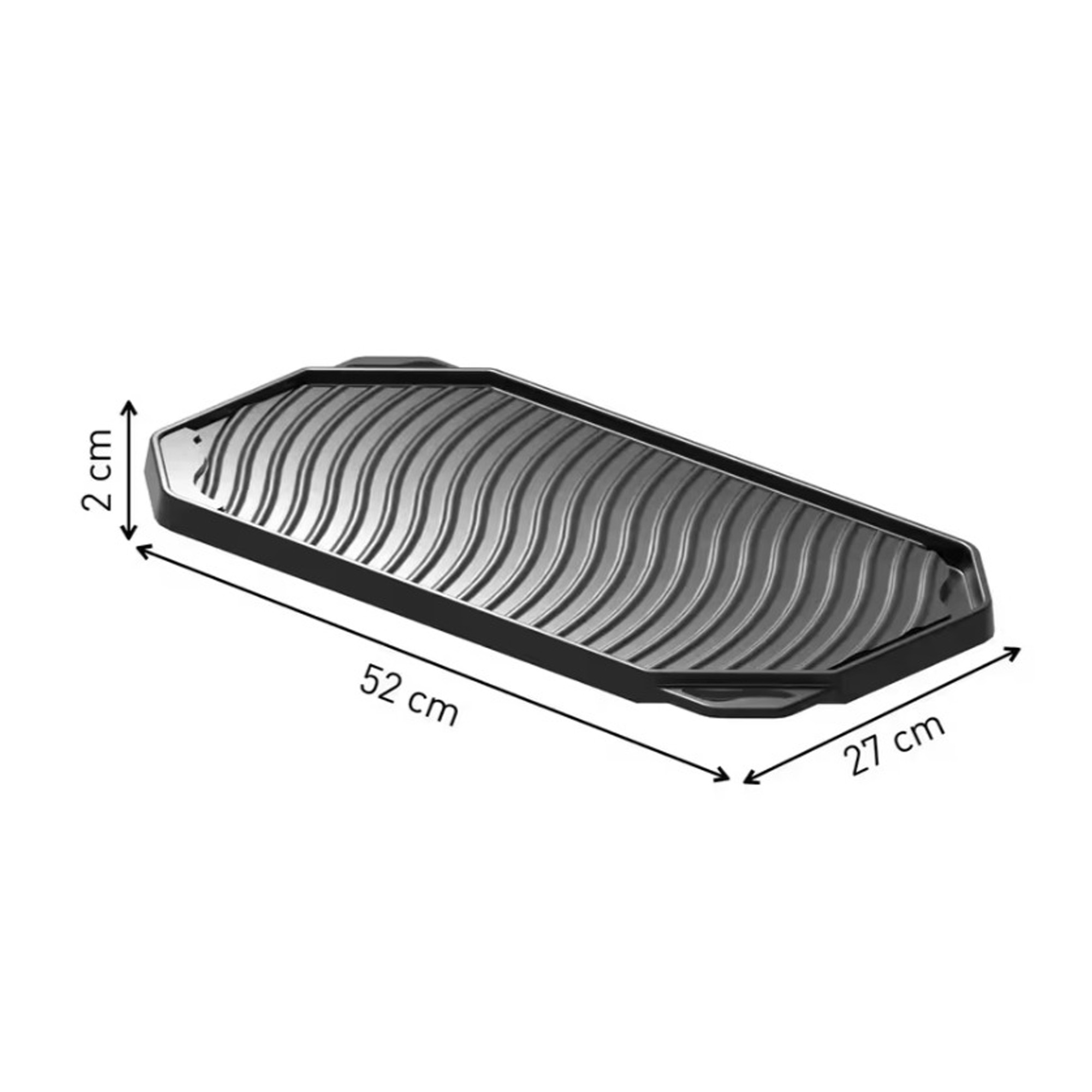 Plancha Double Burner Delicia Fundido Antiadherente 5861030750-Negro - Imagen 3