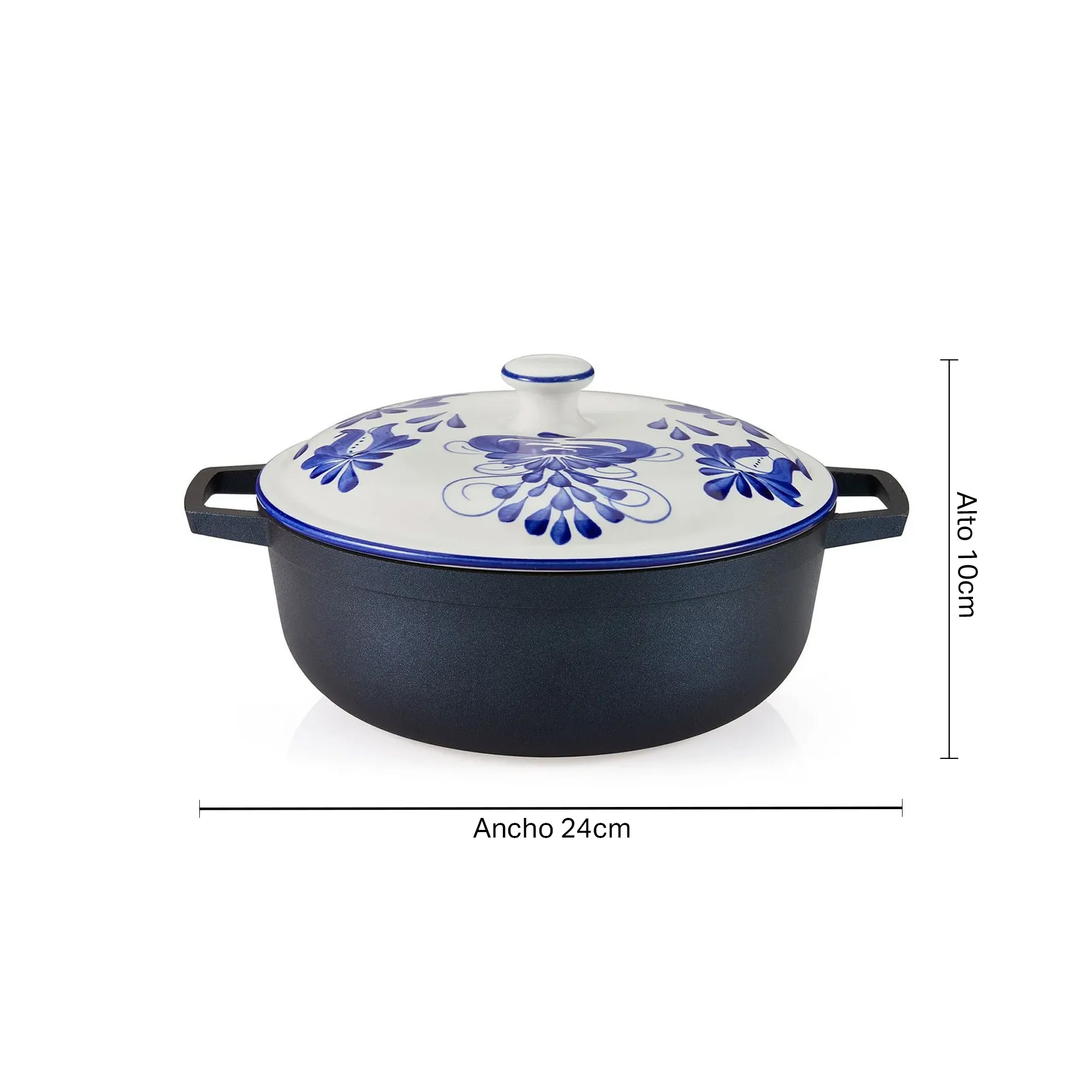 Caldero Floral Carmen Viboral 24Cm Imusa 5861036746-Azul - Imagen 3