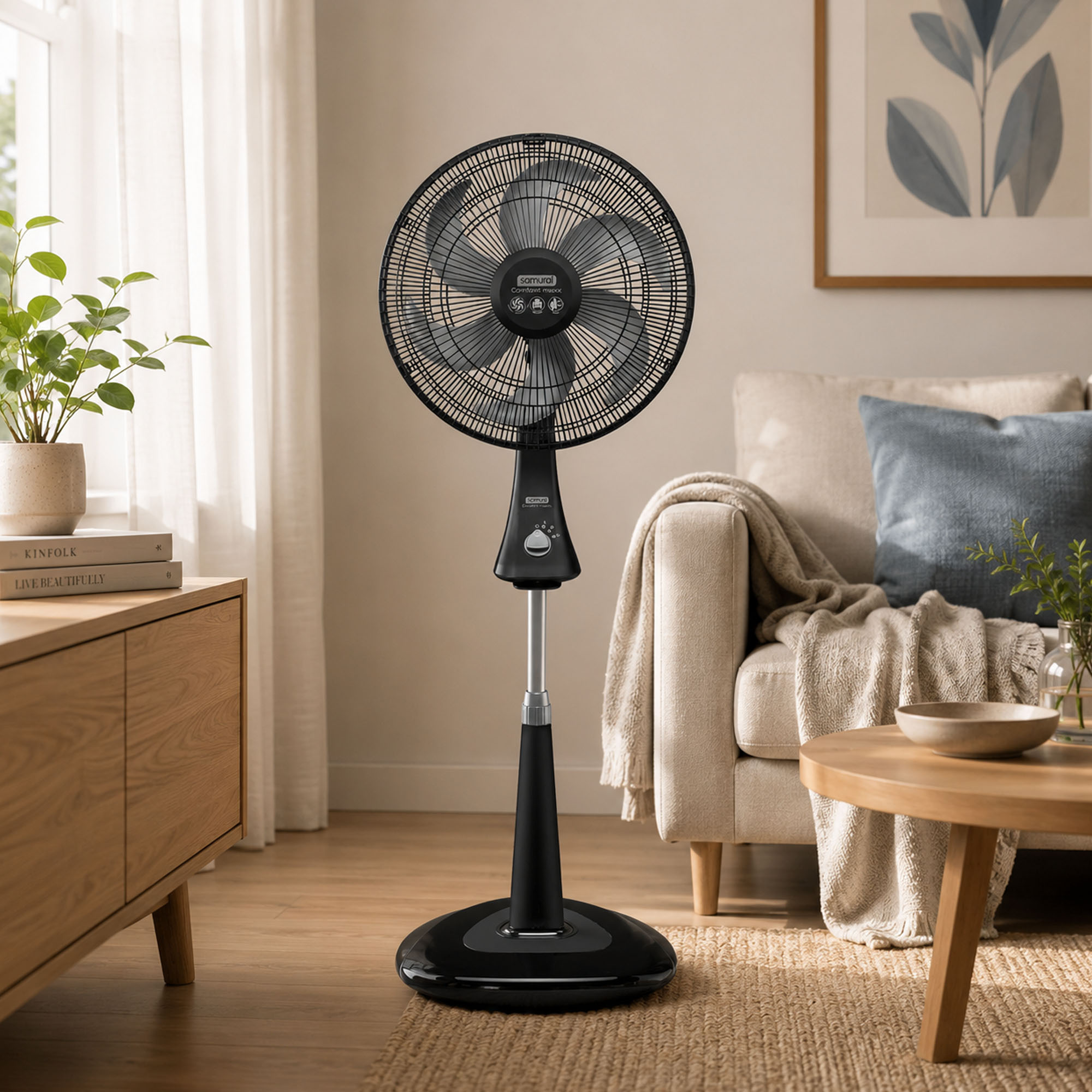 Ventilador Comfort Maxx 2 en 1 Samurai 561033732-Negro - Imagen 3