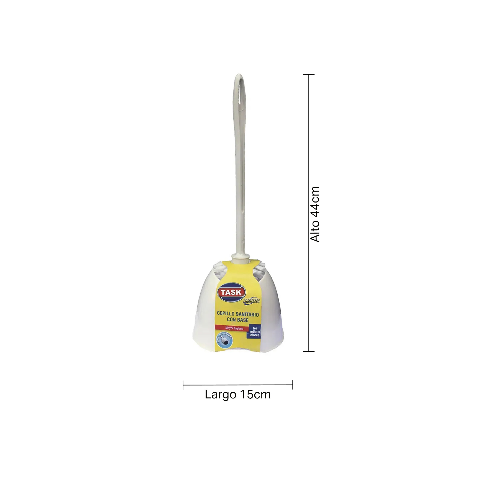 Cepillo Sanitario Con Mango Y Fibra Task Pro 1004732-Blanco - Imagen 3