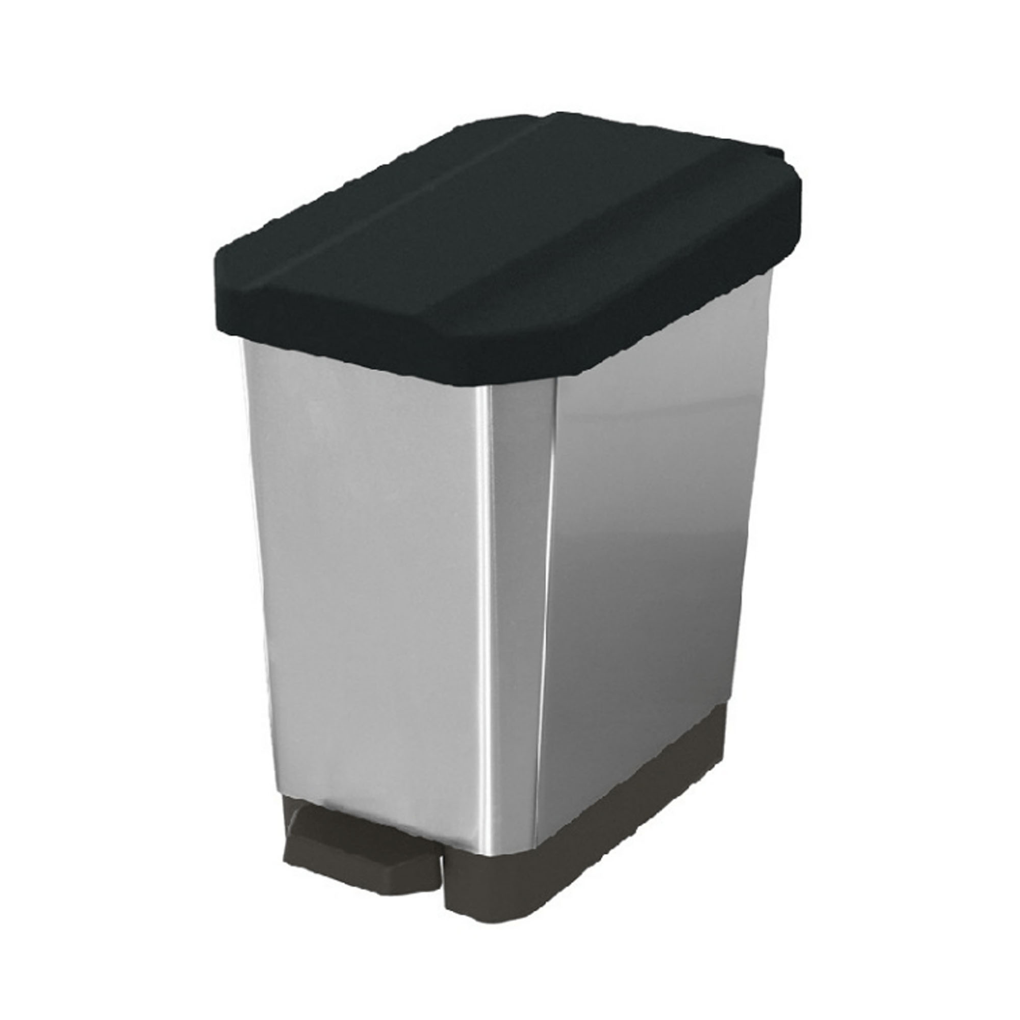 Papelera Pedal 5L EstraBins 4-1048168 -Negro Metalizado