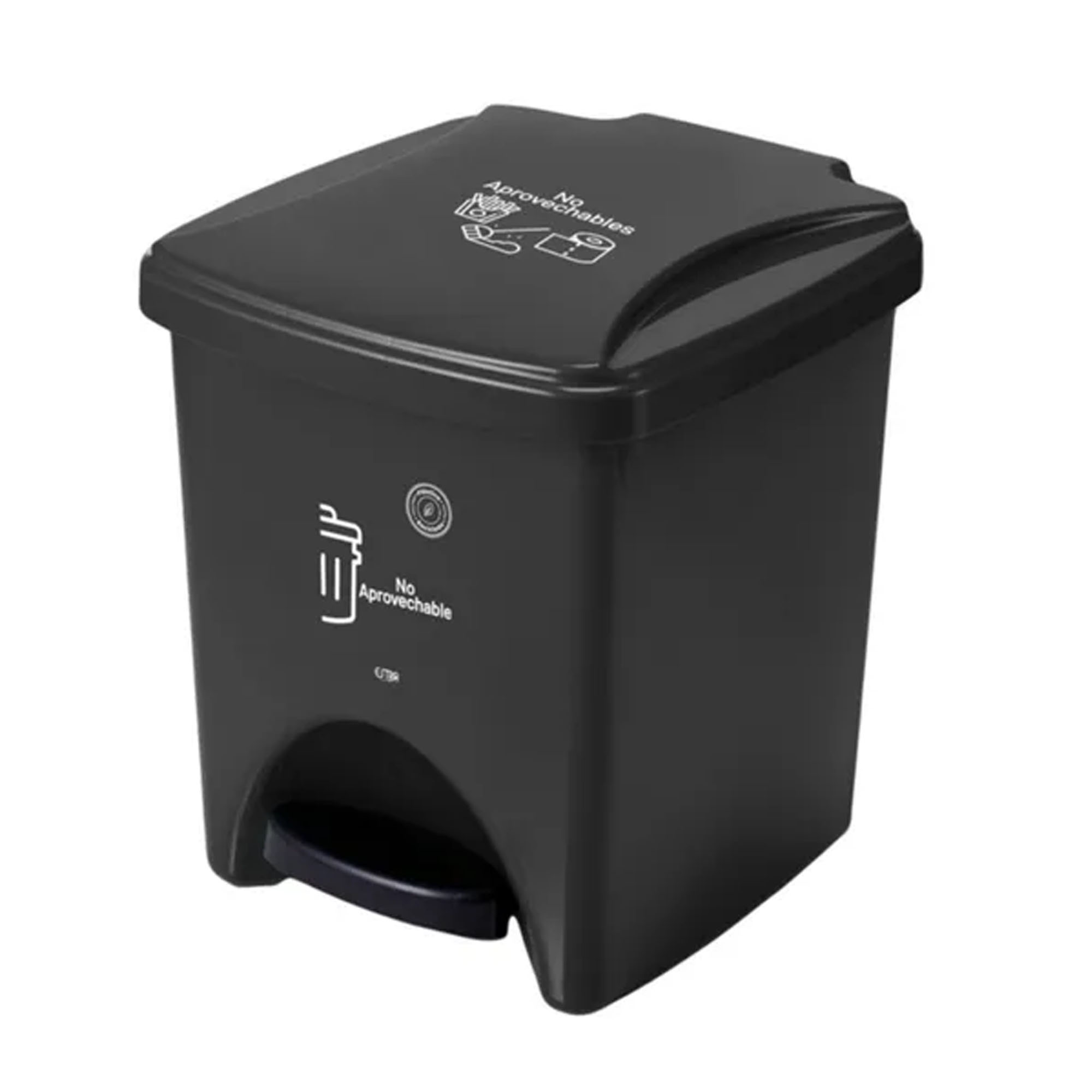 Papelera Pedal 20L No Aprovechable Estra 4-1048896 -Negro