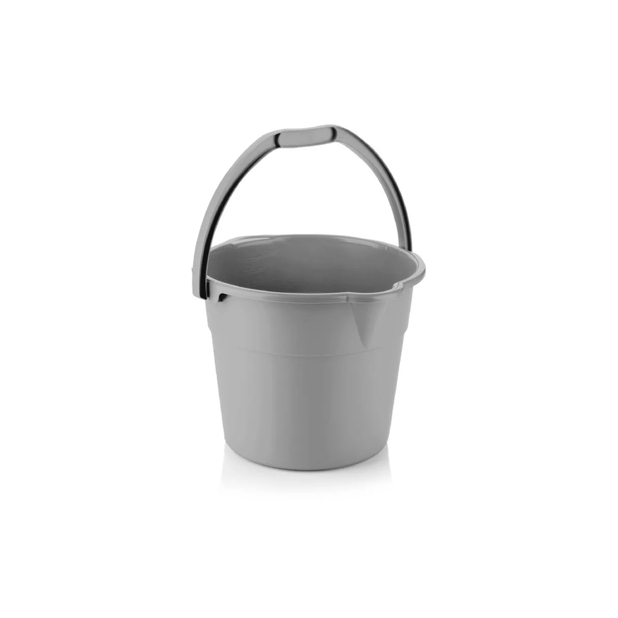 Balde Plástico 10Lt Ecologico Multiusos Estra 4-1046471-Gris