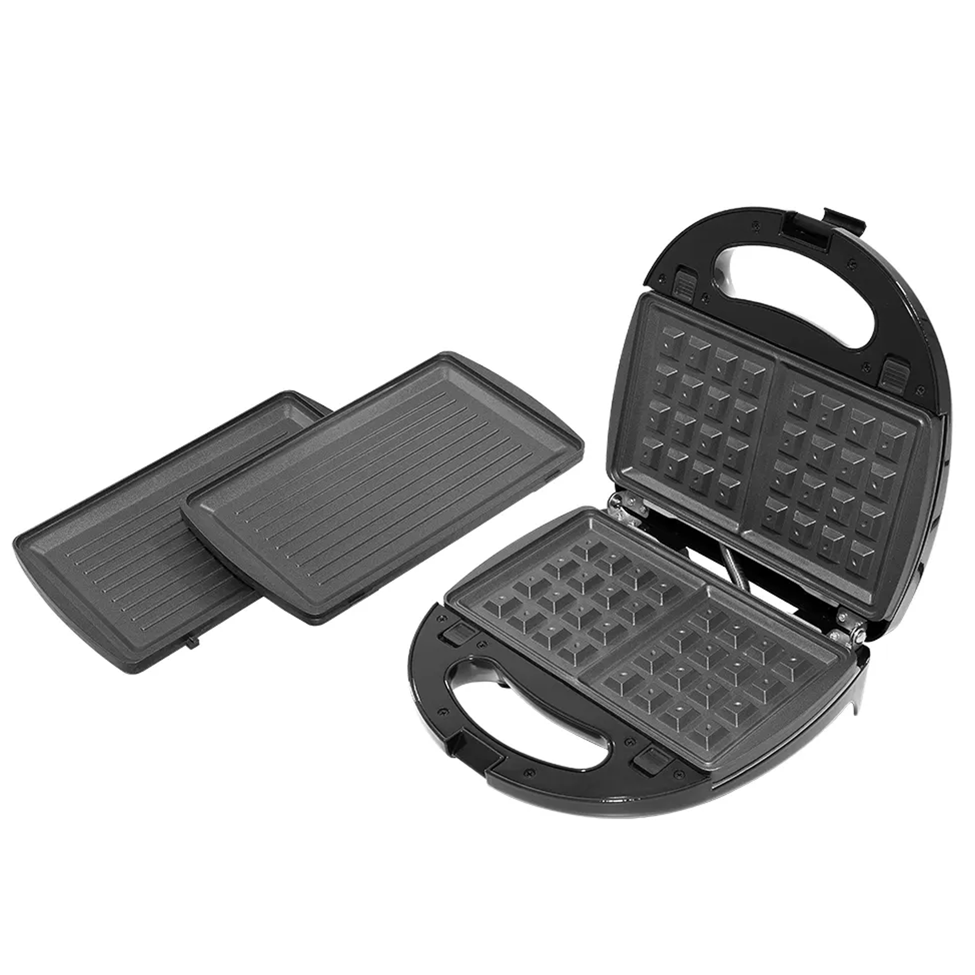 Sanduchera 3 en 1 Multifuncional 750W Universal L88331 -Negro - Imagen 4