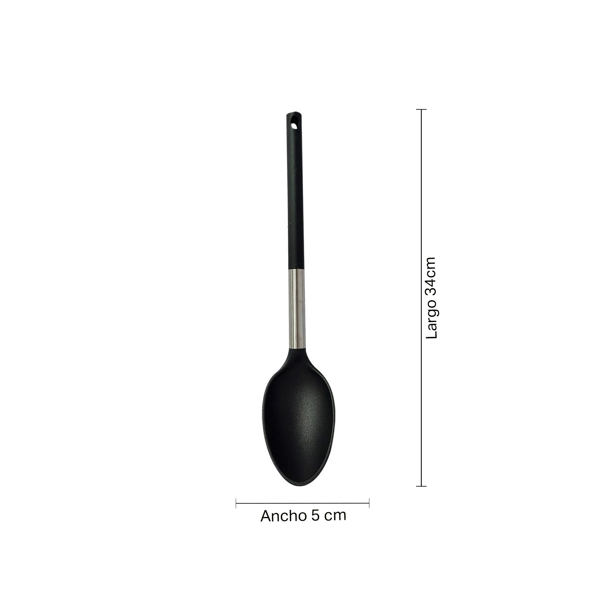 Cuchara Esencial En Nylon 34Cm Universal 14001-Negro - Imagen 3