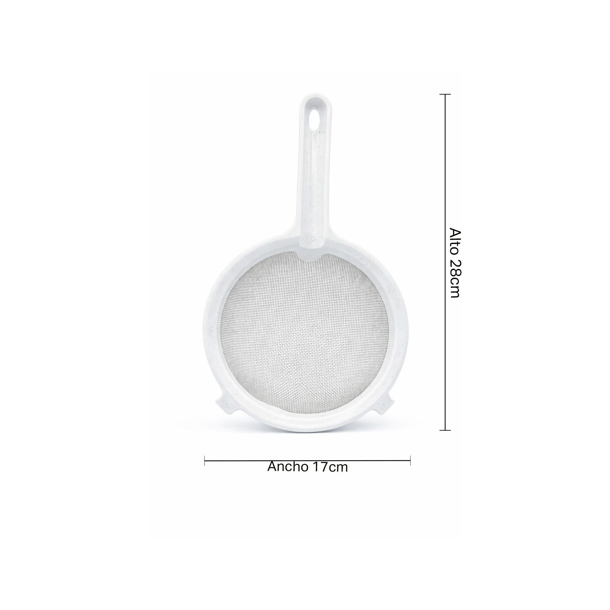 Colador Tamizador Malla Fina 17cm Plastired D246-Blanco - Imagen 3