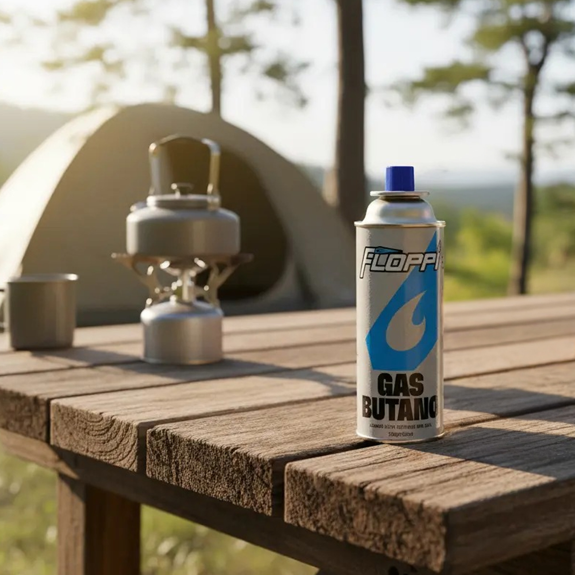 Gas Repuesto Camping 450ML Floppi FL-RG7- Gris - Imagen 2