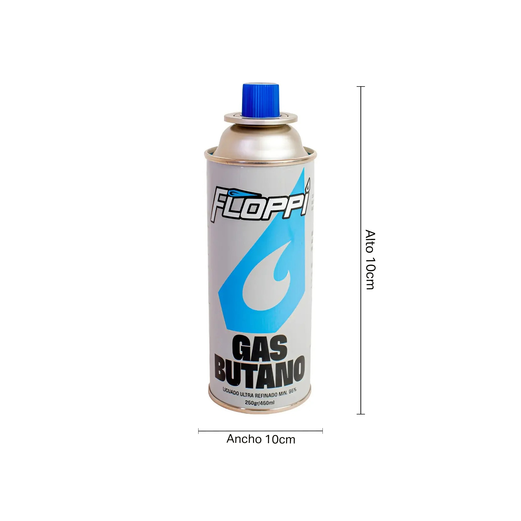 Gas Repuesto Camping 450ML Floppi FL-RG7- Gris - Imagen 3