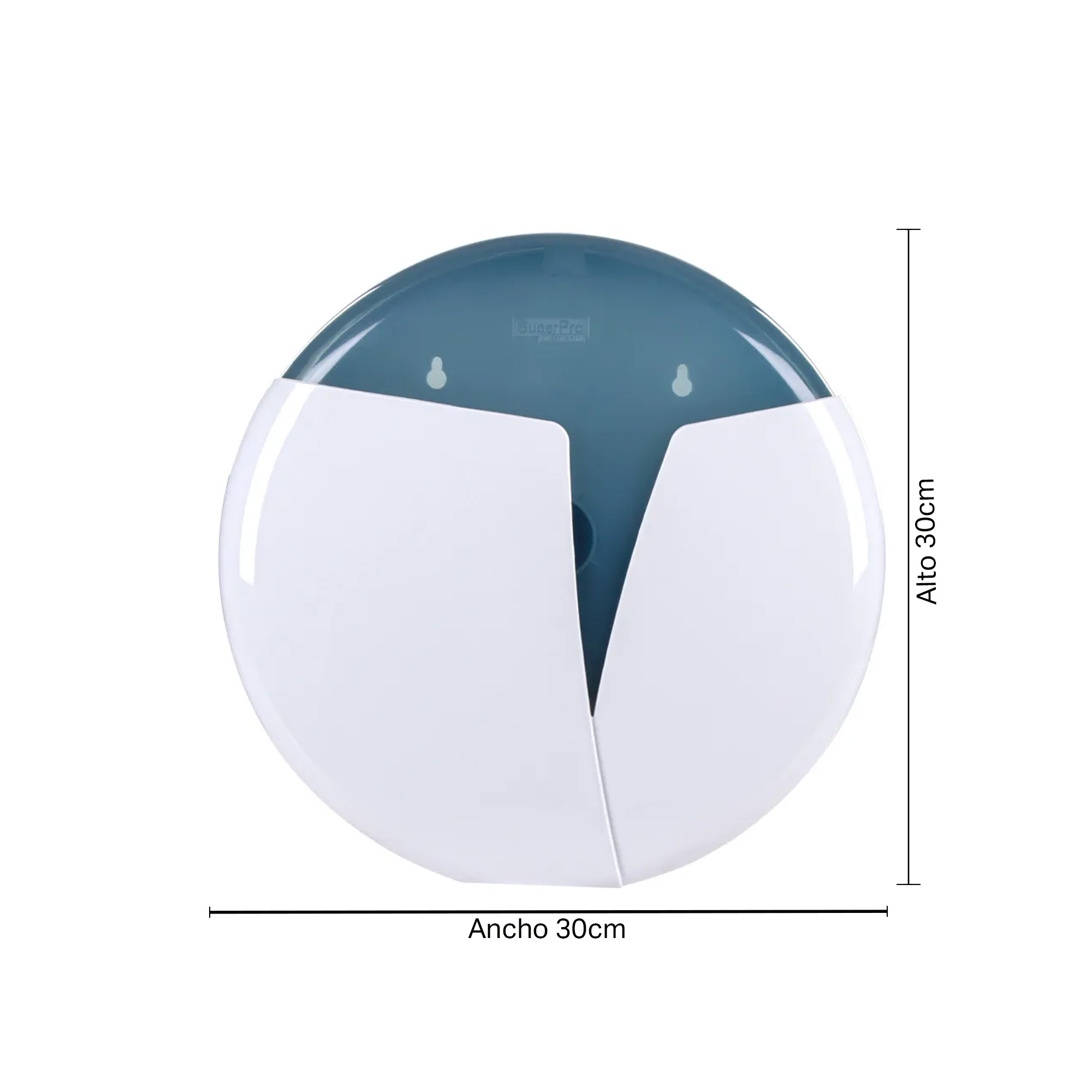 Soporte Plastico De Papel Higienico SP9740-Blanco/Azul - Imagen 3