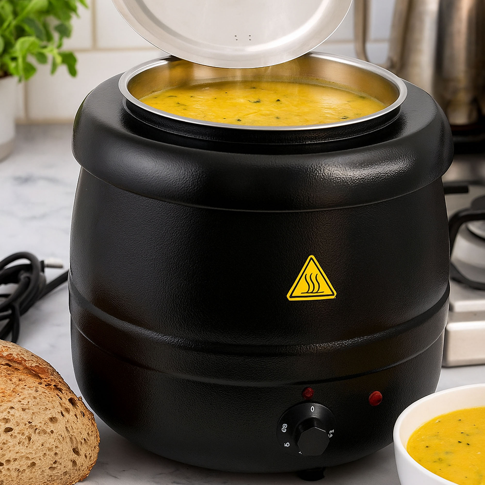 Olla Calienta Sopas 10L 400W Gitrade 431901 -Negro - Imagen 2
