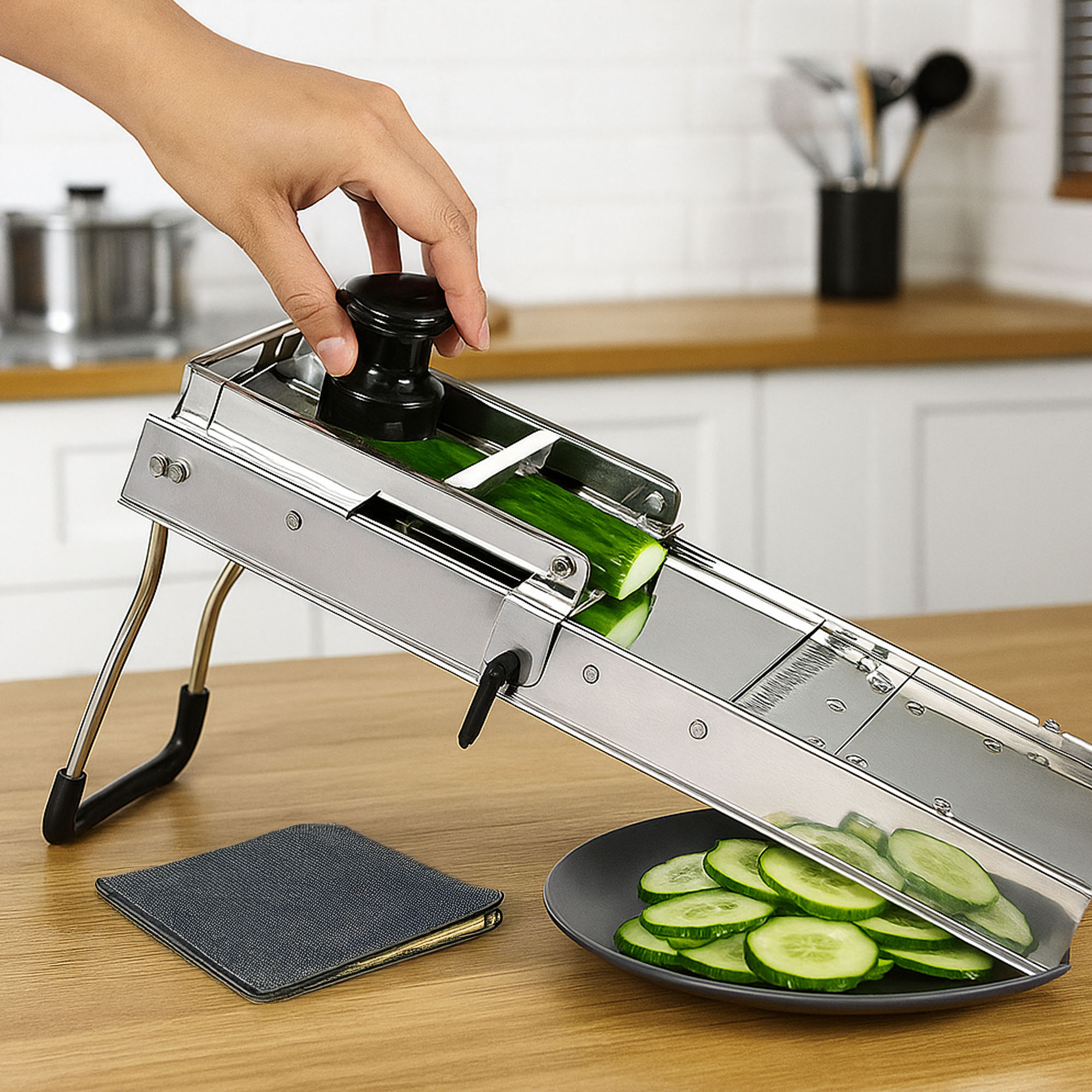 Mandolina de Cocina Acero Inox Gitrade WSD-02 -Plateado - Imagen 2