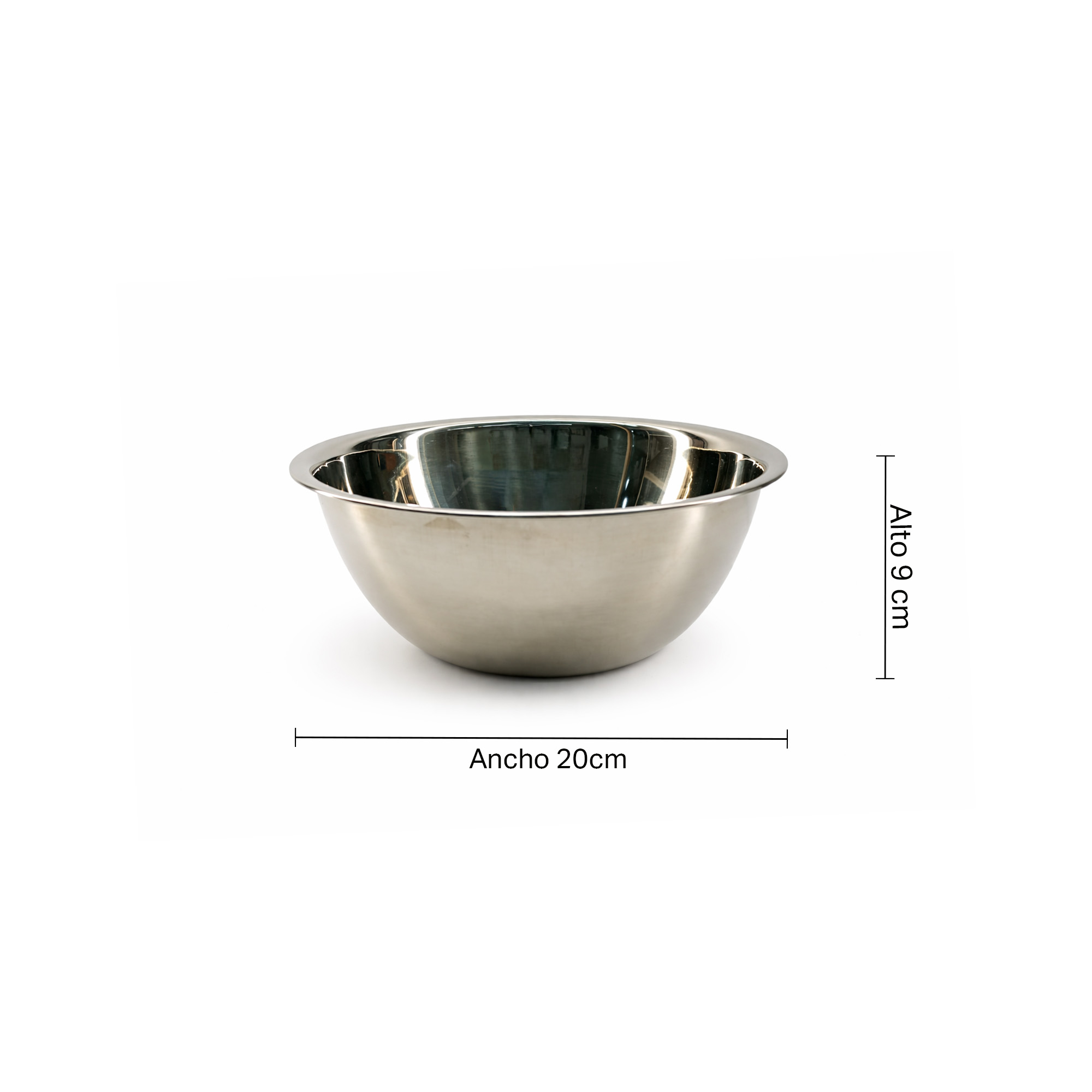 Bowl En Acero Inox 1.2 Lt HL01500700204-Plateado - Imagen 3