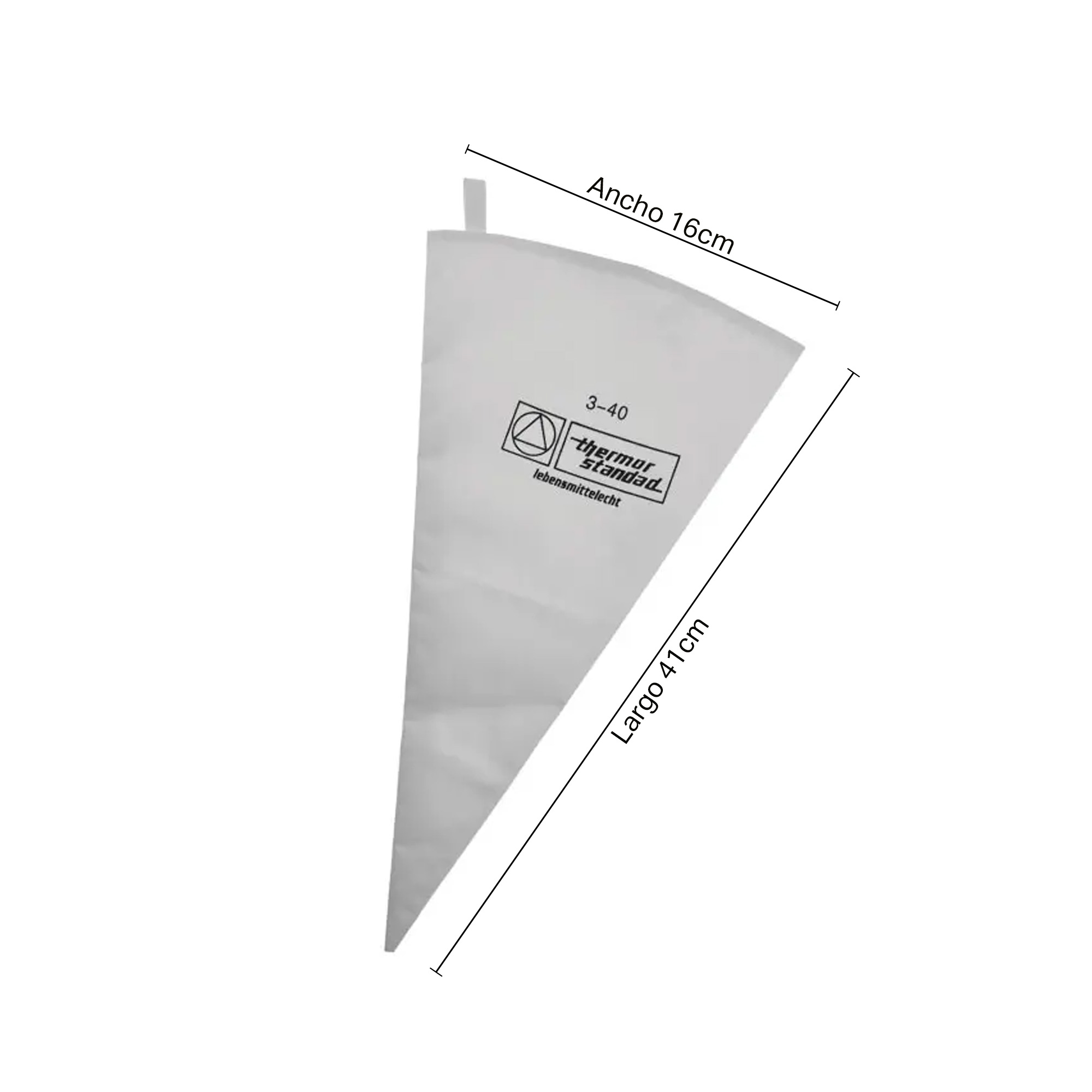 Manga Pastelera Reutilizable Termor Standad 3-40 WSD1943-Blanca - Imagen 3