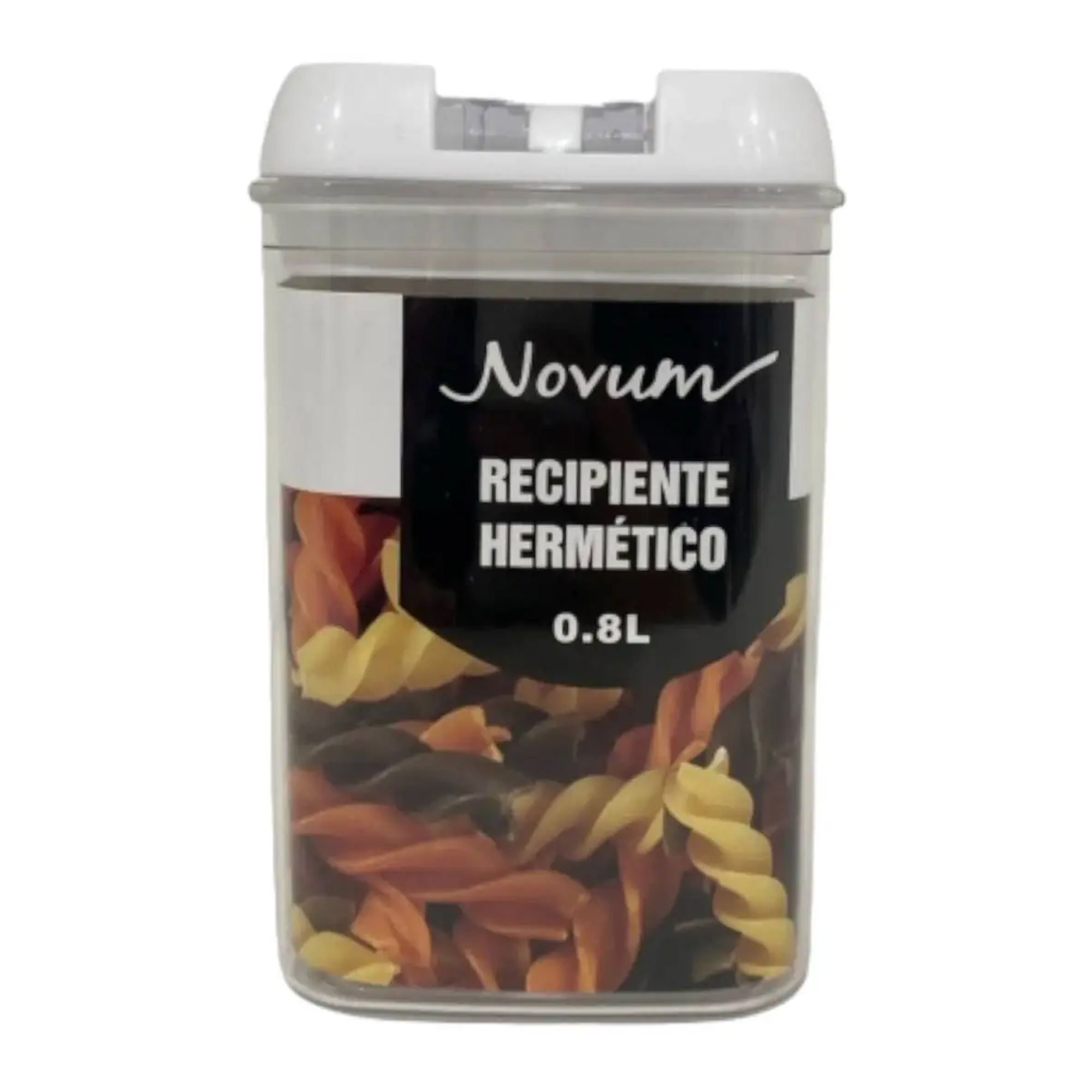 Recipiente hermético 0.8 L Novum -Transparente