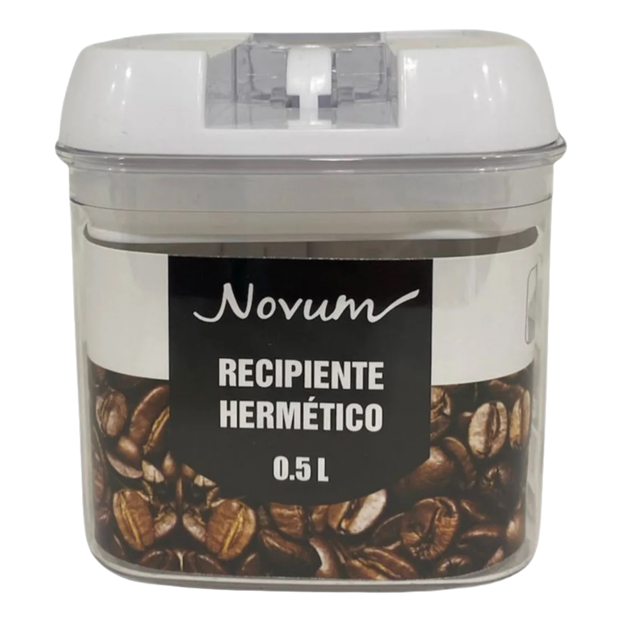 Recipiente hermético 0.5 L Novum -Transparente
