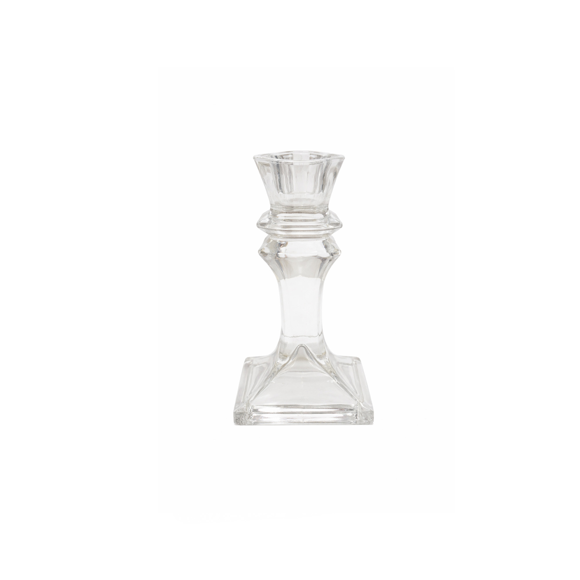 Candelabro Vidrio 15cm Brazo Bazaro MT0821-13-Transparente