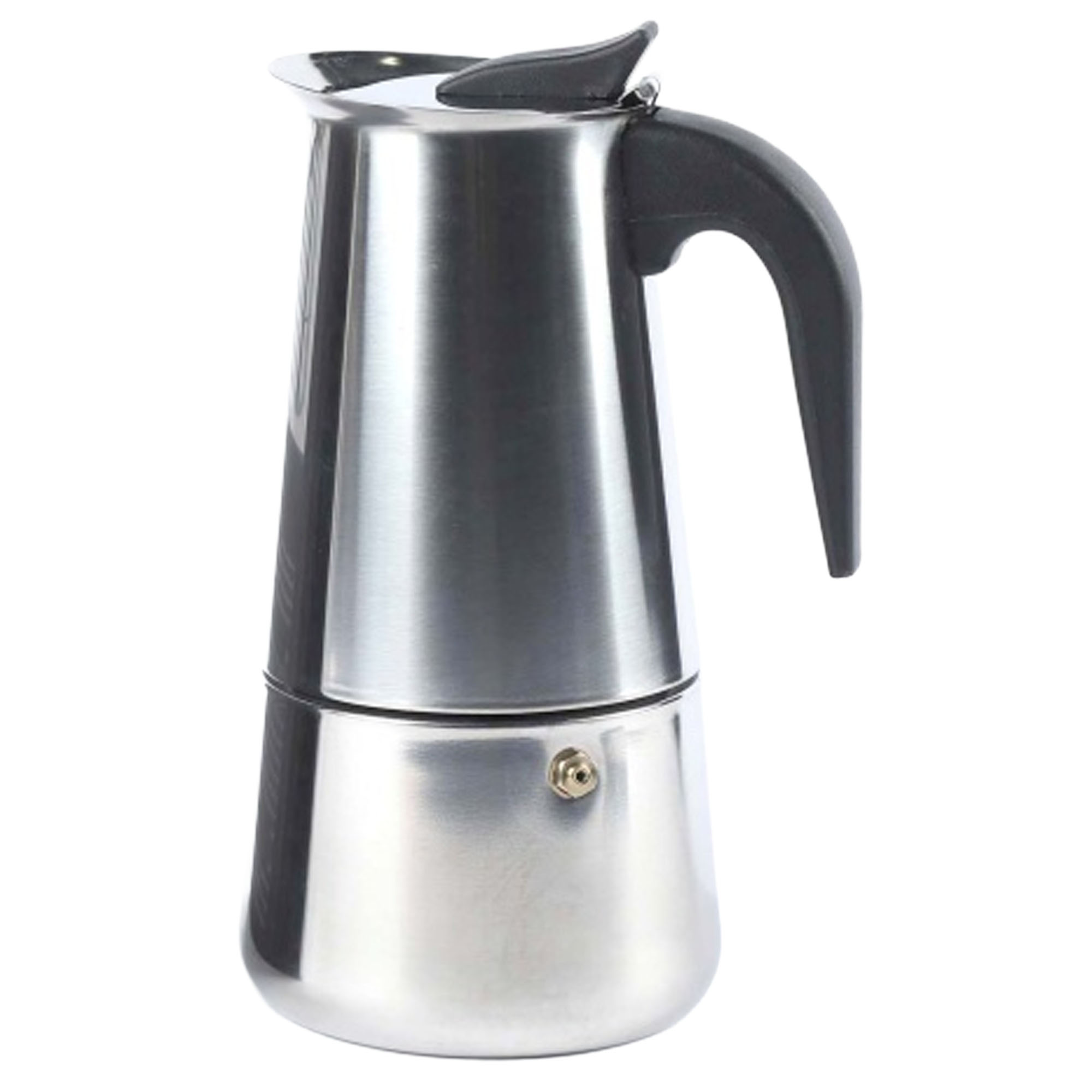 Cafetera Italiana 12Tz Acero Inox Alumar MT0821-159 -Plateado