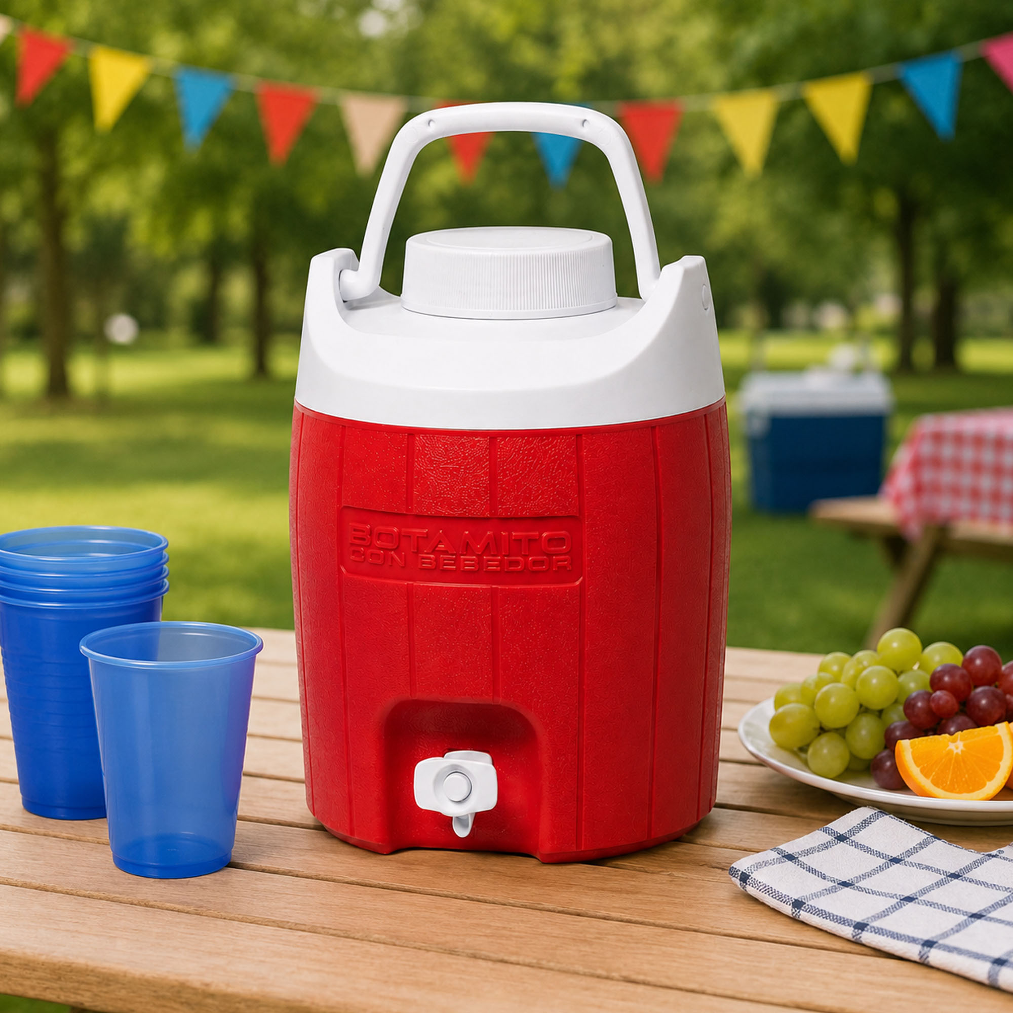 Termo Potamito Insulado 7 Lt Decocar PTE-TE07-Rojo - Imagen 2