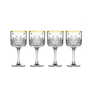Set x 4 Copas Coctel Timeless Golden Touch PS-1118493-Transparente