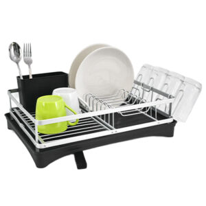 Escurridor Platos Aluminio 46x32x13cm Rejiplas 38037 -Negro