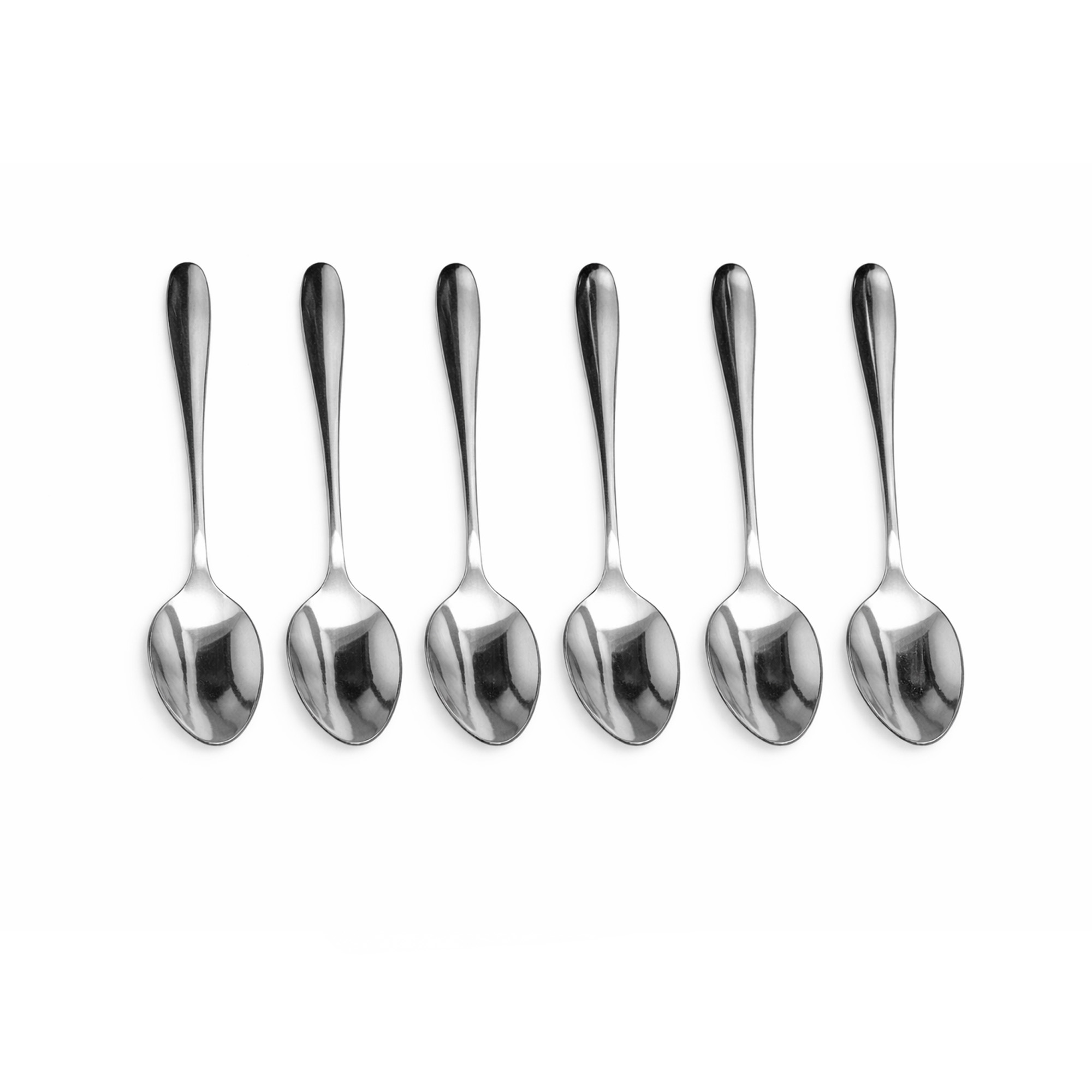 Set x6 Cucharas En Acero Inoxidable JA00004-Plateado