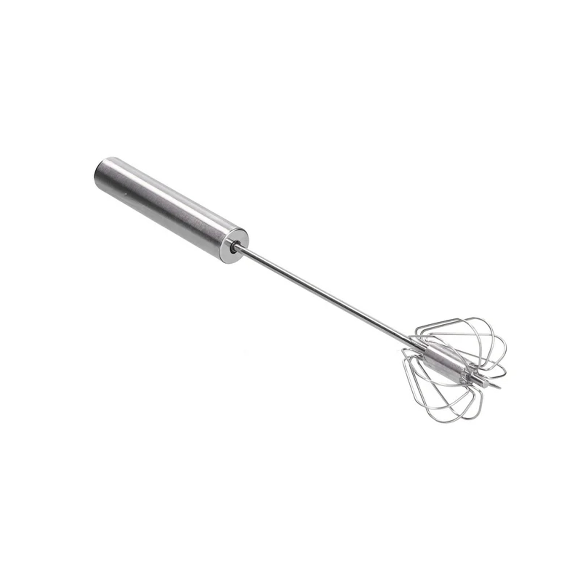 Batidor Manual Semiautomático Acero Inox JA230003-Plateado