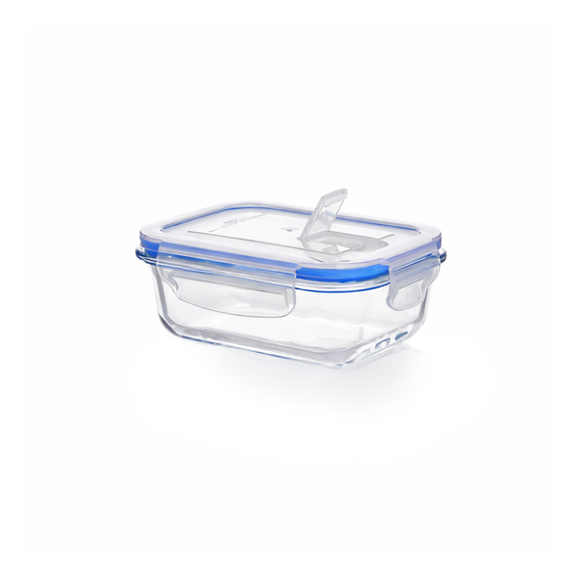 Taper Rectangular Hermético Refractario 370ml 41397-Azul