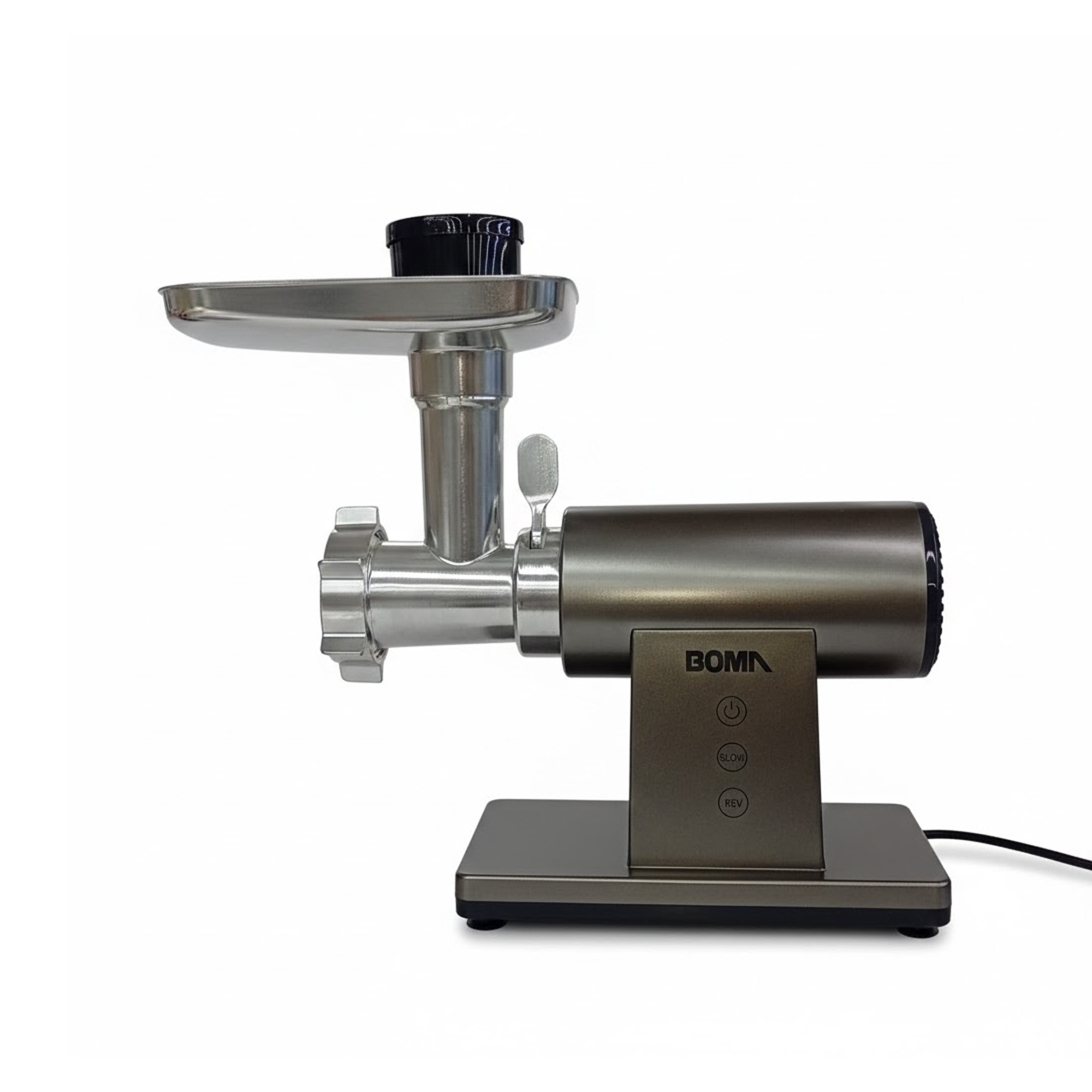 Picadora De Carne Eléctrica En Acero Inox Bomn JA250167-Gris