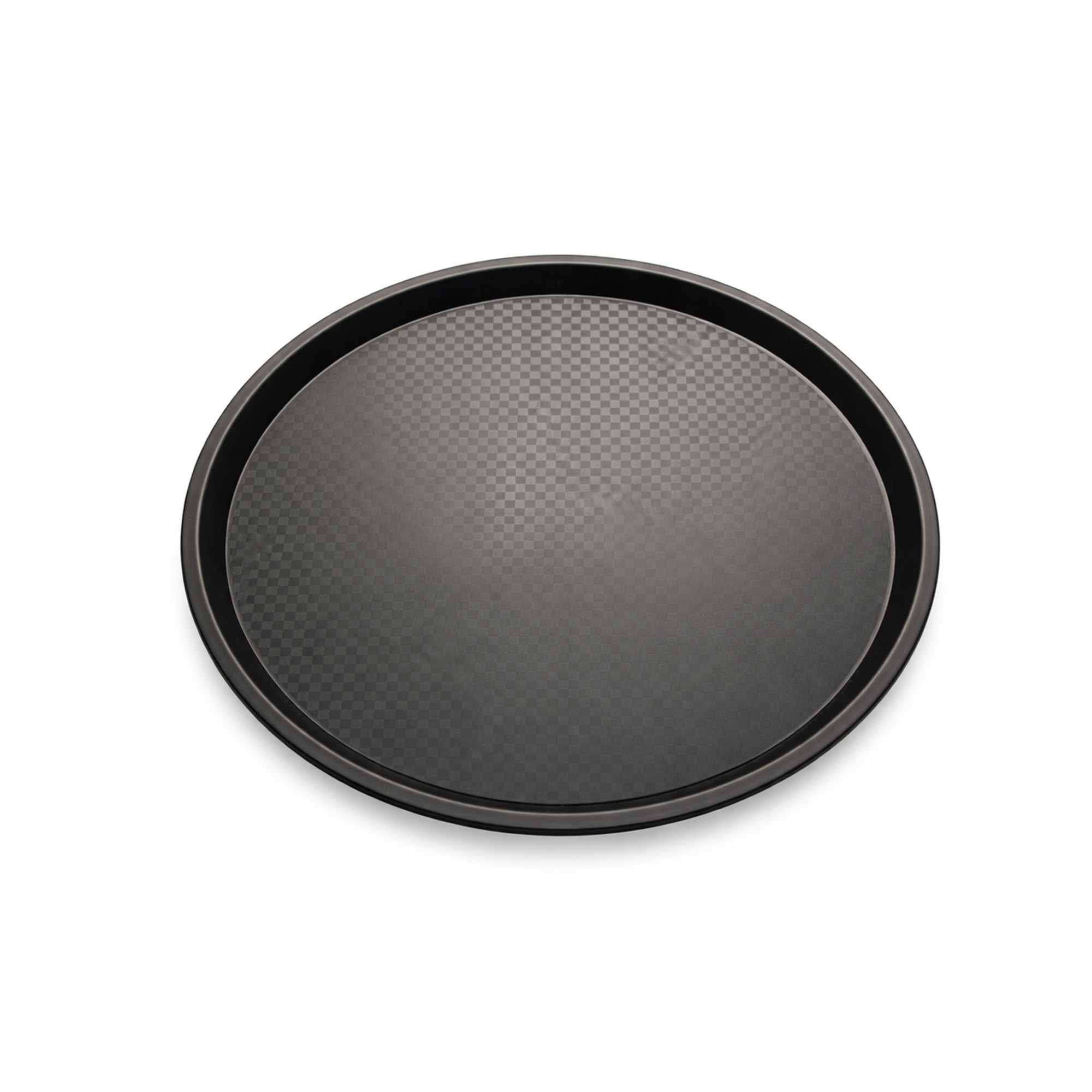 Bandeja Plástica Multiusos Redonda 42cm JA250598 -Negra