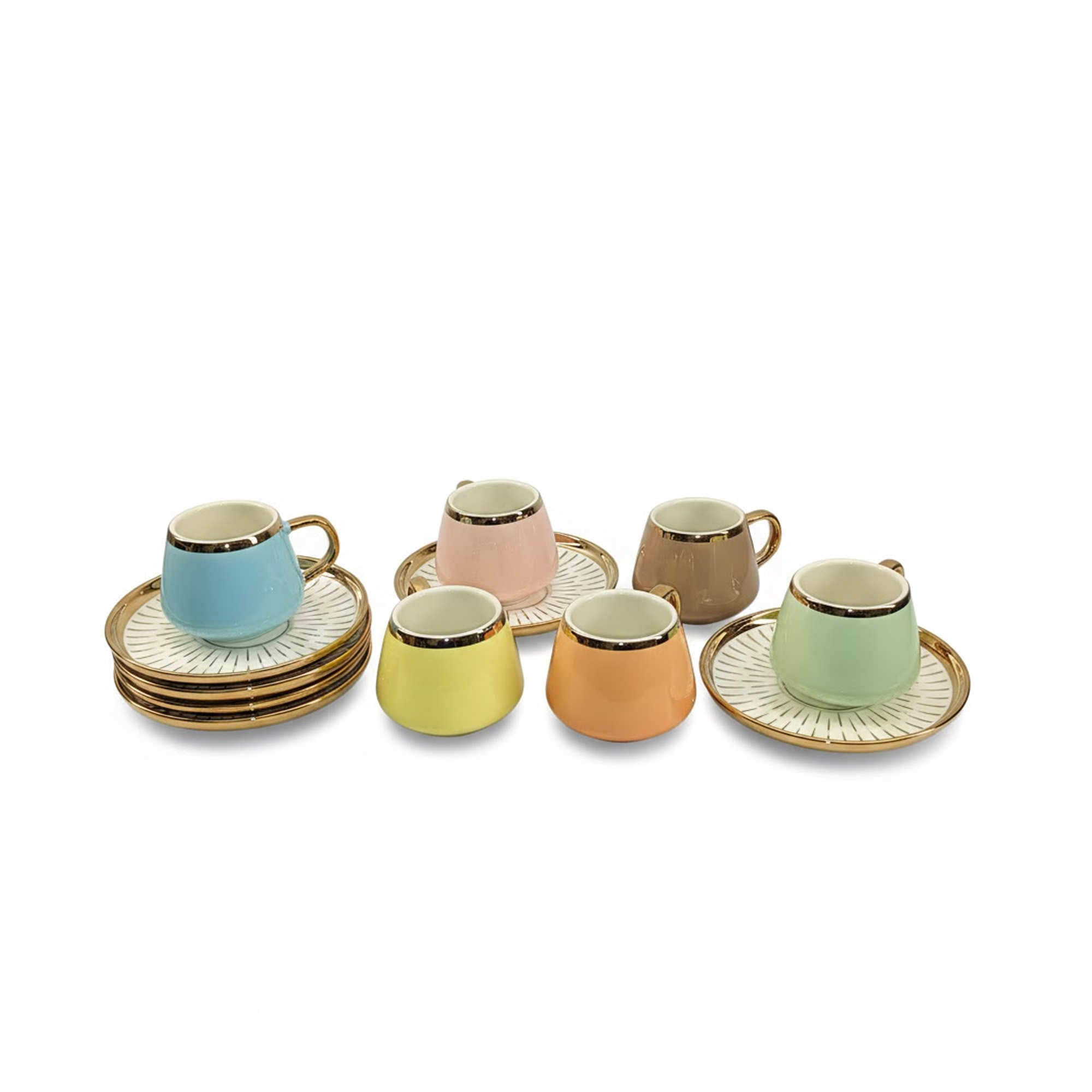 Juego de Pocillos 12 Pzs 82ml JA250660-Multicolor