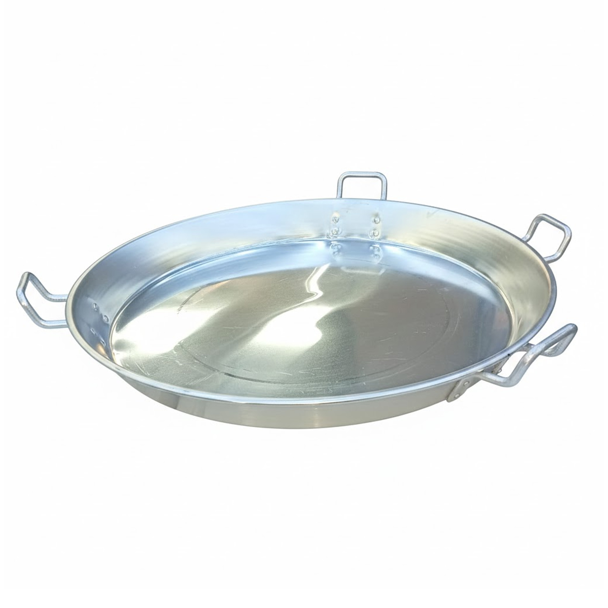 Paellera Industrial 60cm Aluminio Alcega GPE001-Plateada
