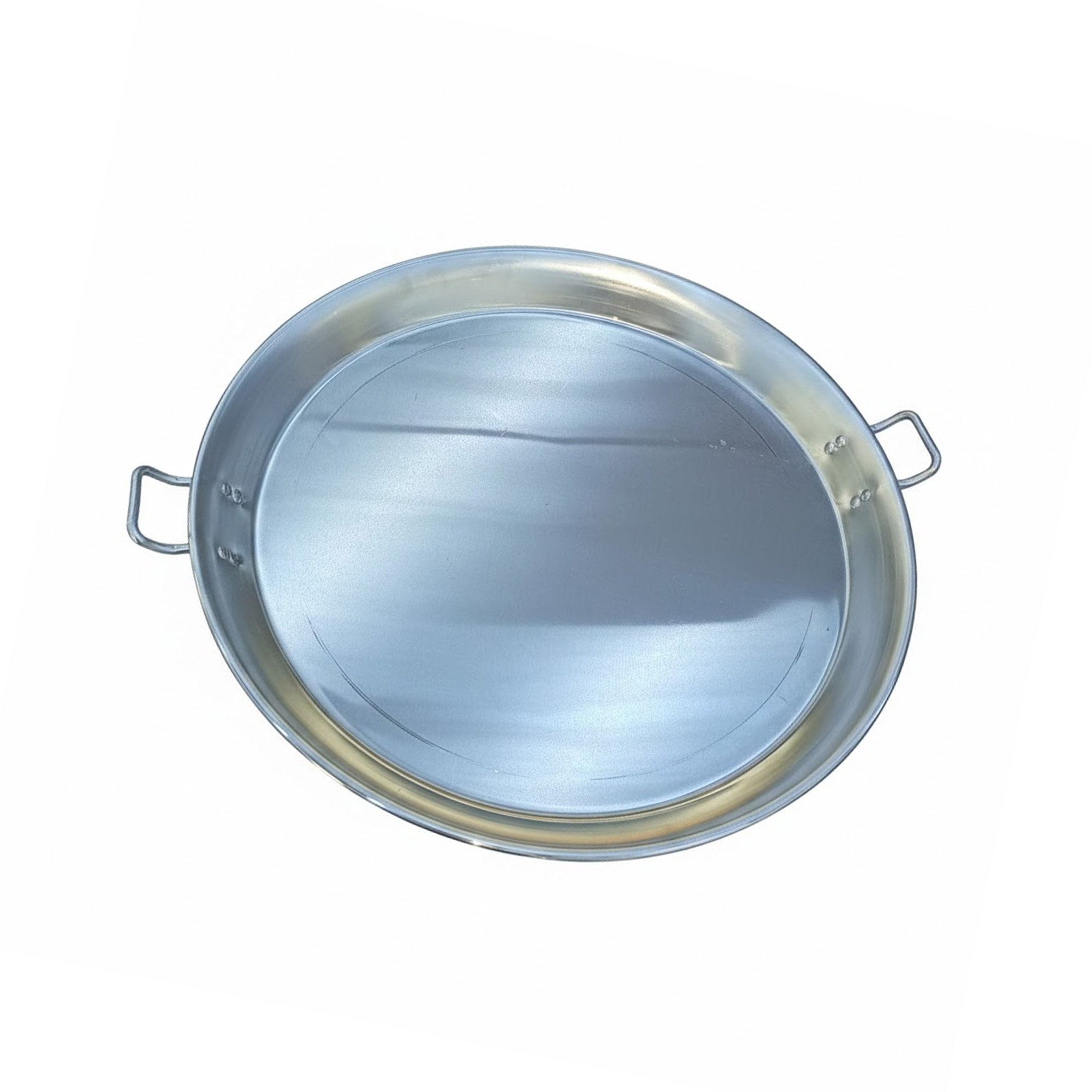 Paellera Industrial 50cm Aluminio Alcega GPE002-Plateada