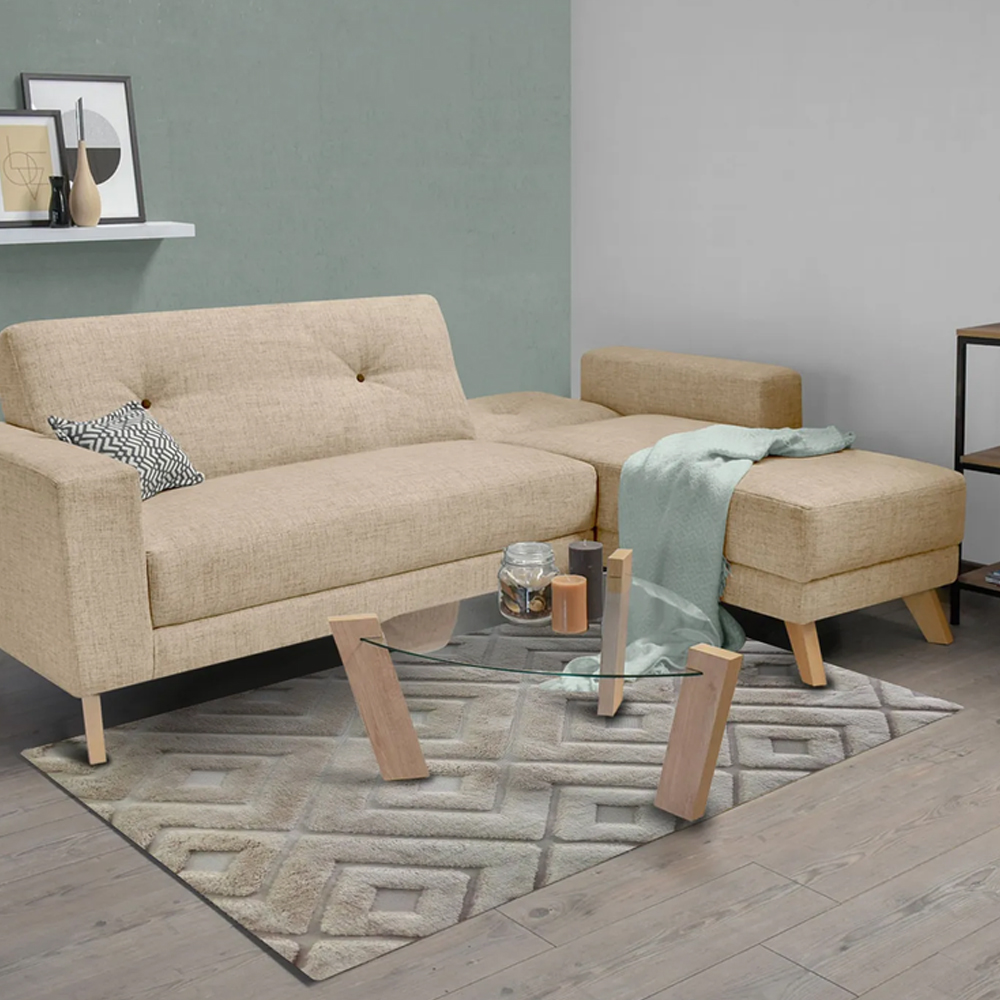 Alfombra 120x170Cm Napoli -Beige - Imagen 2
