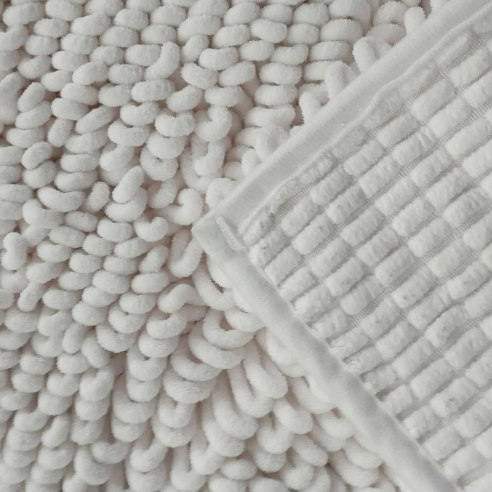 Tapete Para Baño 40x60 cm Loop Soft NBL040-1000/100 -Blanco - Imagen 4