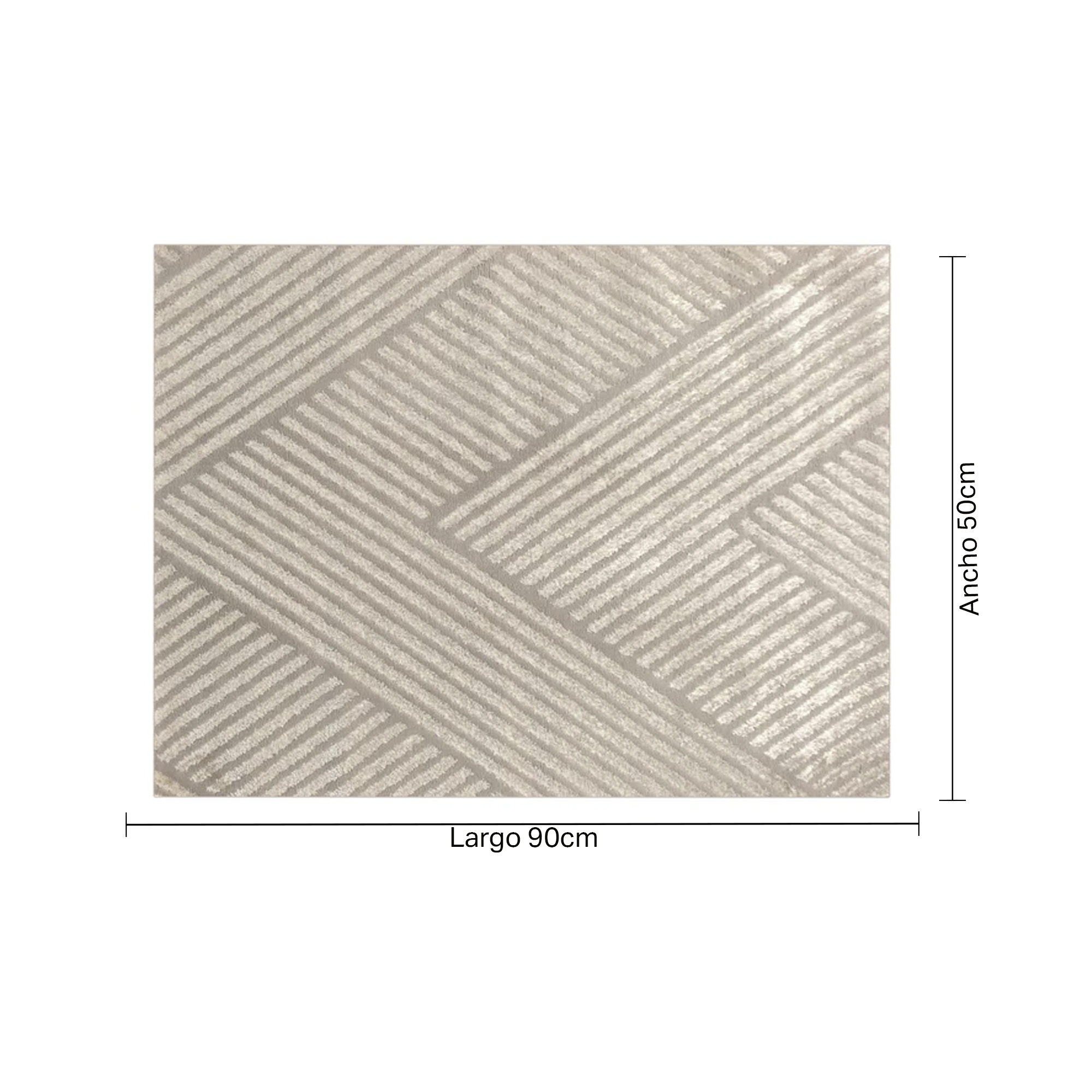 Alfombra Decorativa Rio 50x90Cm Dib ARI050-100/400-Gris - Imagen 3