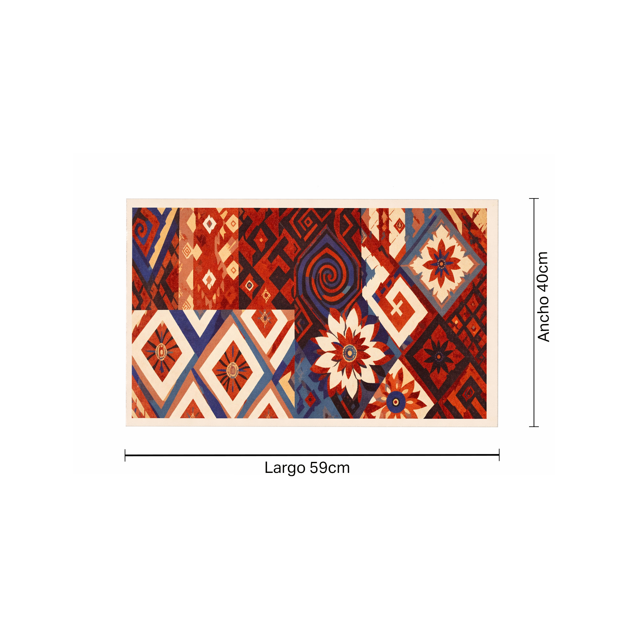 Tapete Absorbente Personalizado 59x40CM Pizitto 76006-Multicolor - Imagen 3