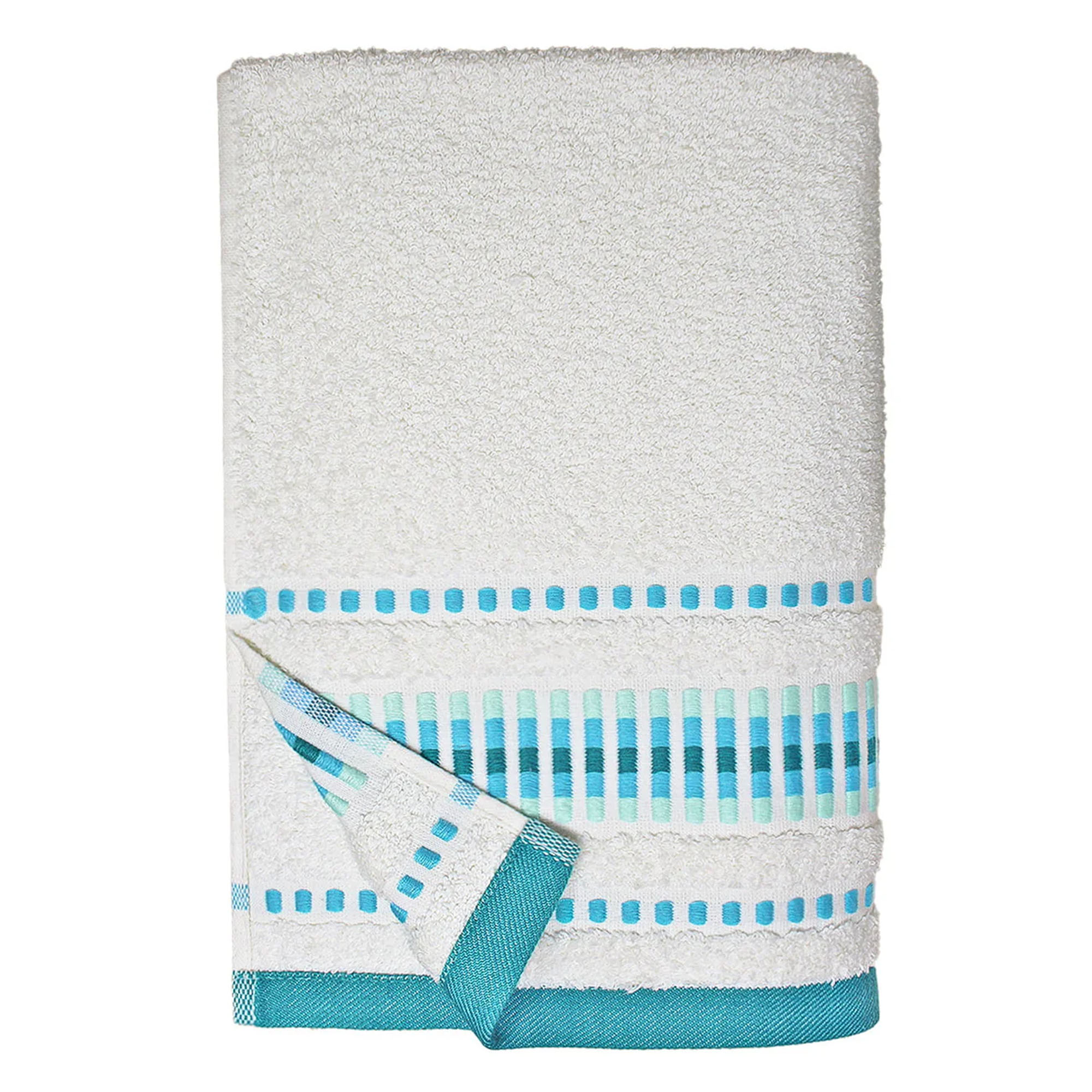 Toalla de Cuerpo 70x140Cm 7413CLAU -Beige/Turqueza