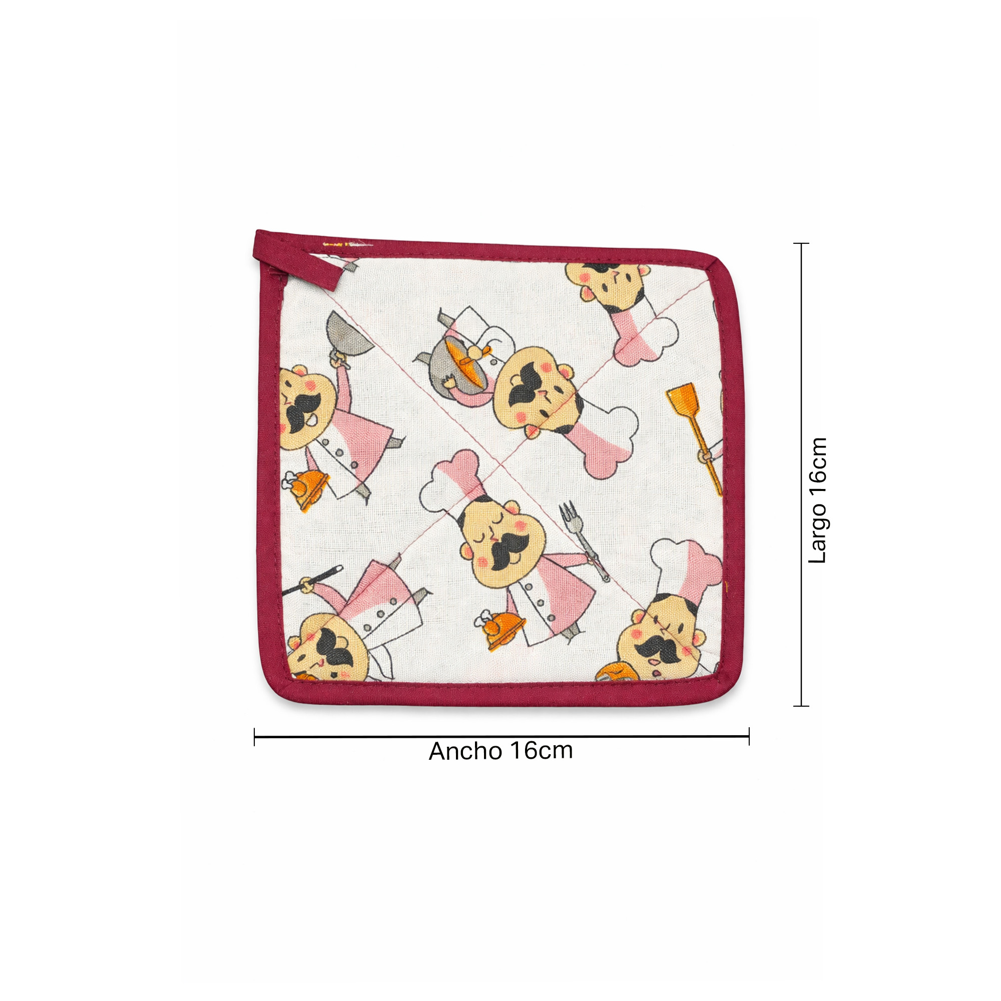Coge Ollas Cocina Grande 15cm X 15Cm-Diseños Surtidos - Imagen 3