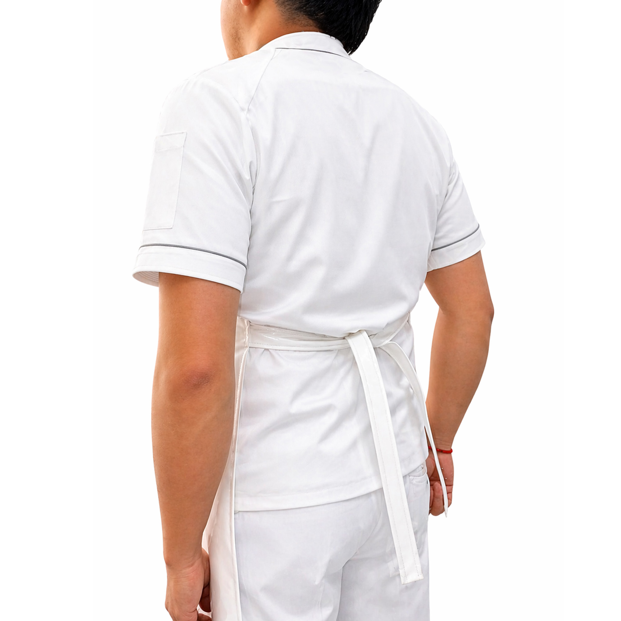 Delantal Industrial Impermeable En Pvc-Blanco - Imagen 4