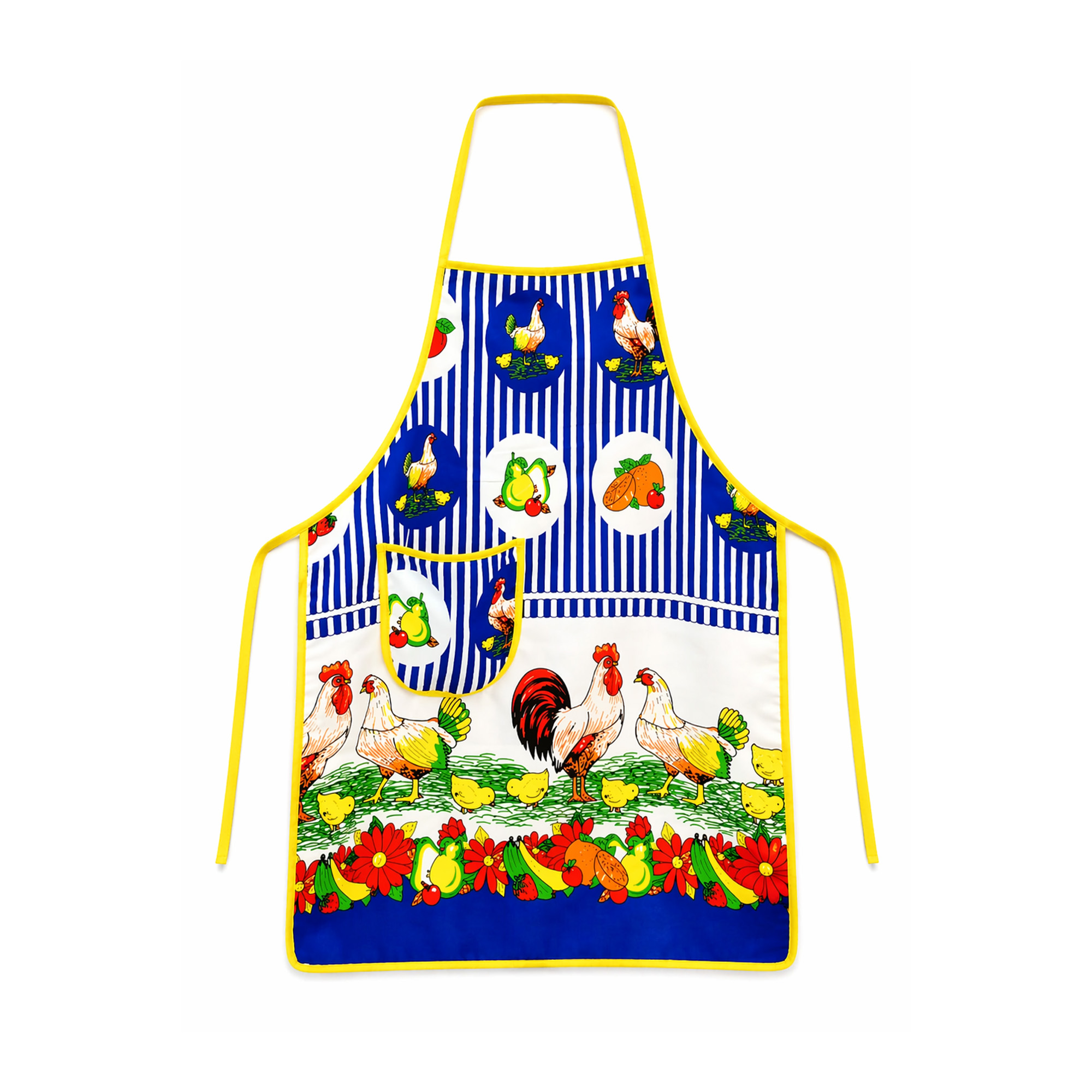 Delantal De Cocina Estampado Con Bolsillo-Diseños Surtidos