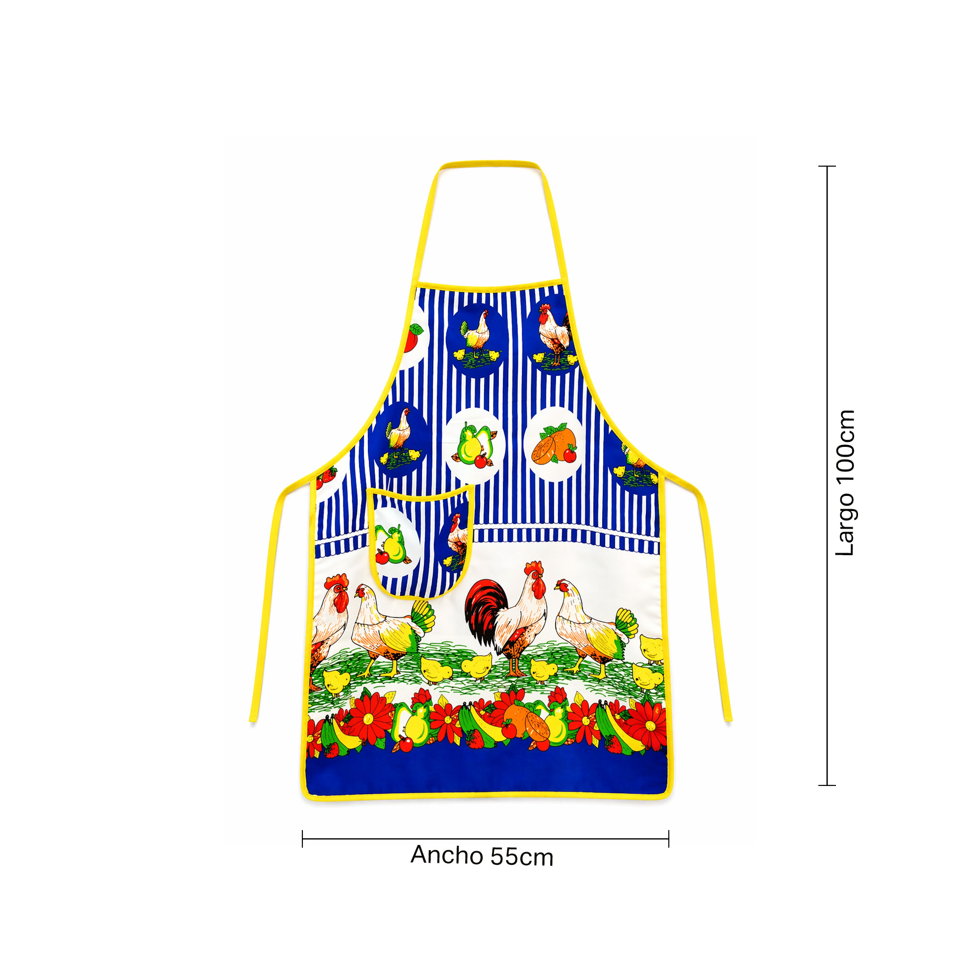 Delantal De Cocina Estampado Con Bolsillo-Diseños Surtidos - Imagen 4