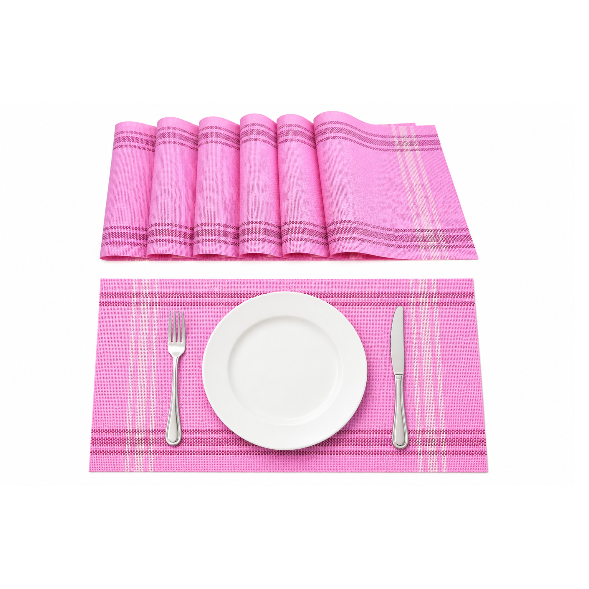 Set x6 Individuales Dihour Placemat 2117INDUVIDUALES-Fuccia