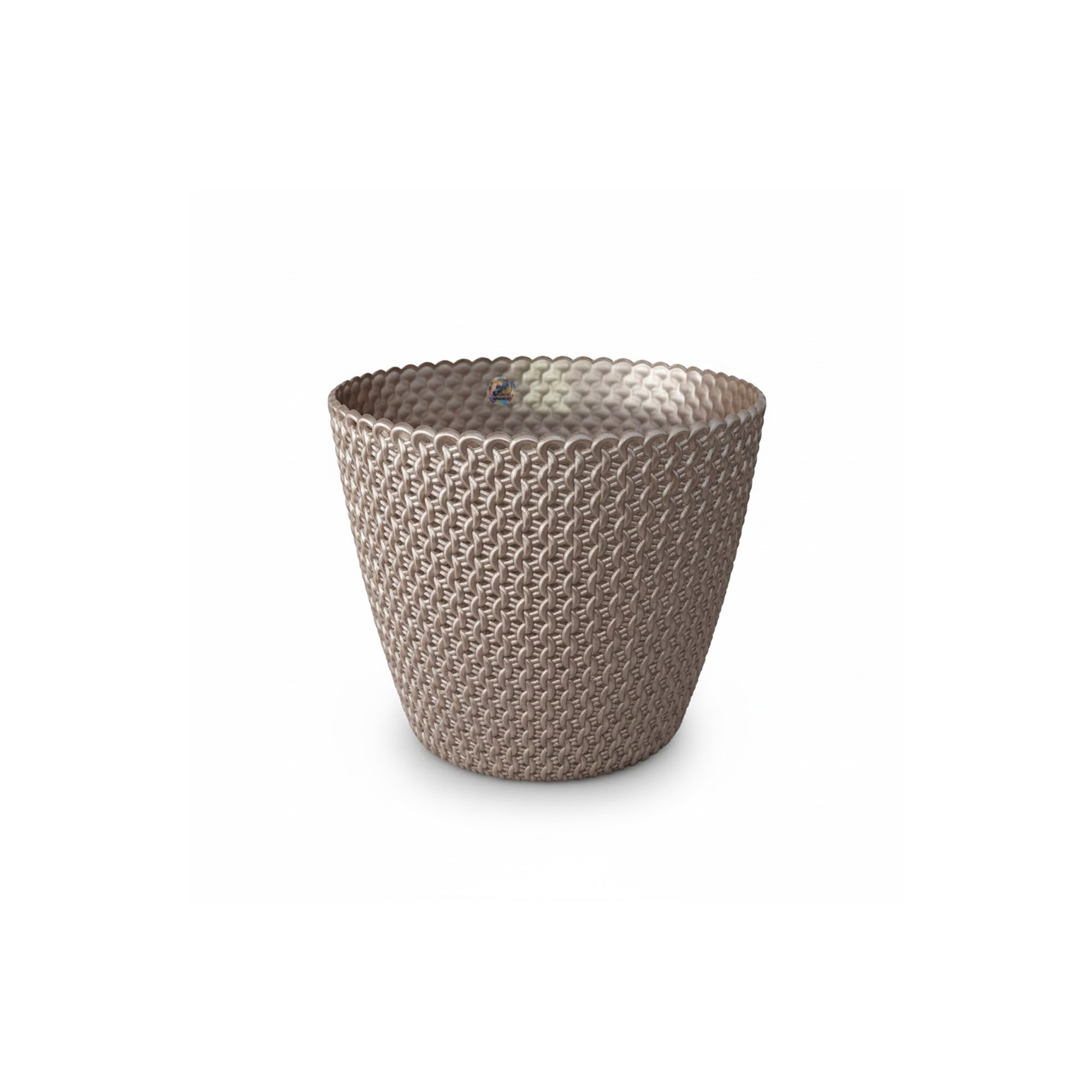 Portamatera PVC Mediana Diseño Tejido 3064 Muran - Oro Rosa