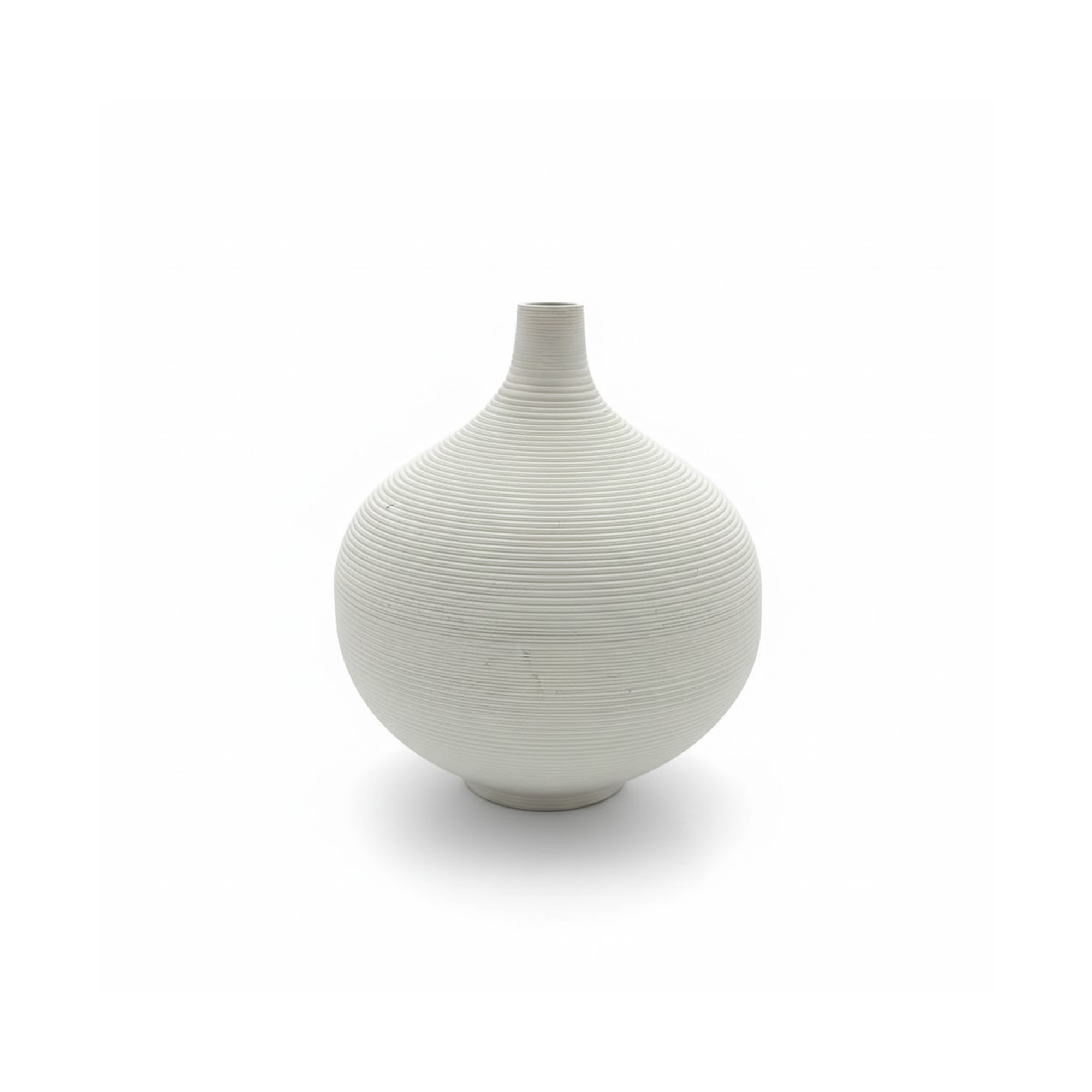 Florero Bola Texturizado Minimalista 5115 Muran - Blanco