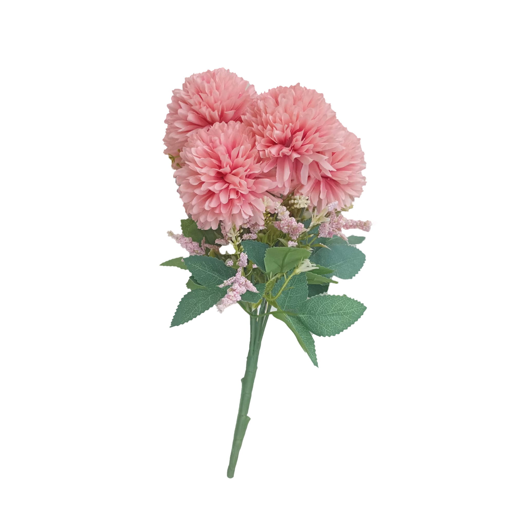 Ramo De Pompones Artificiales Decorativos 23722 - Colores Surtidos