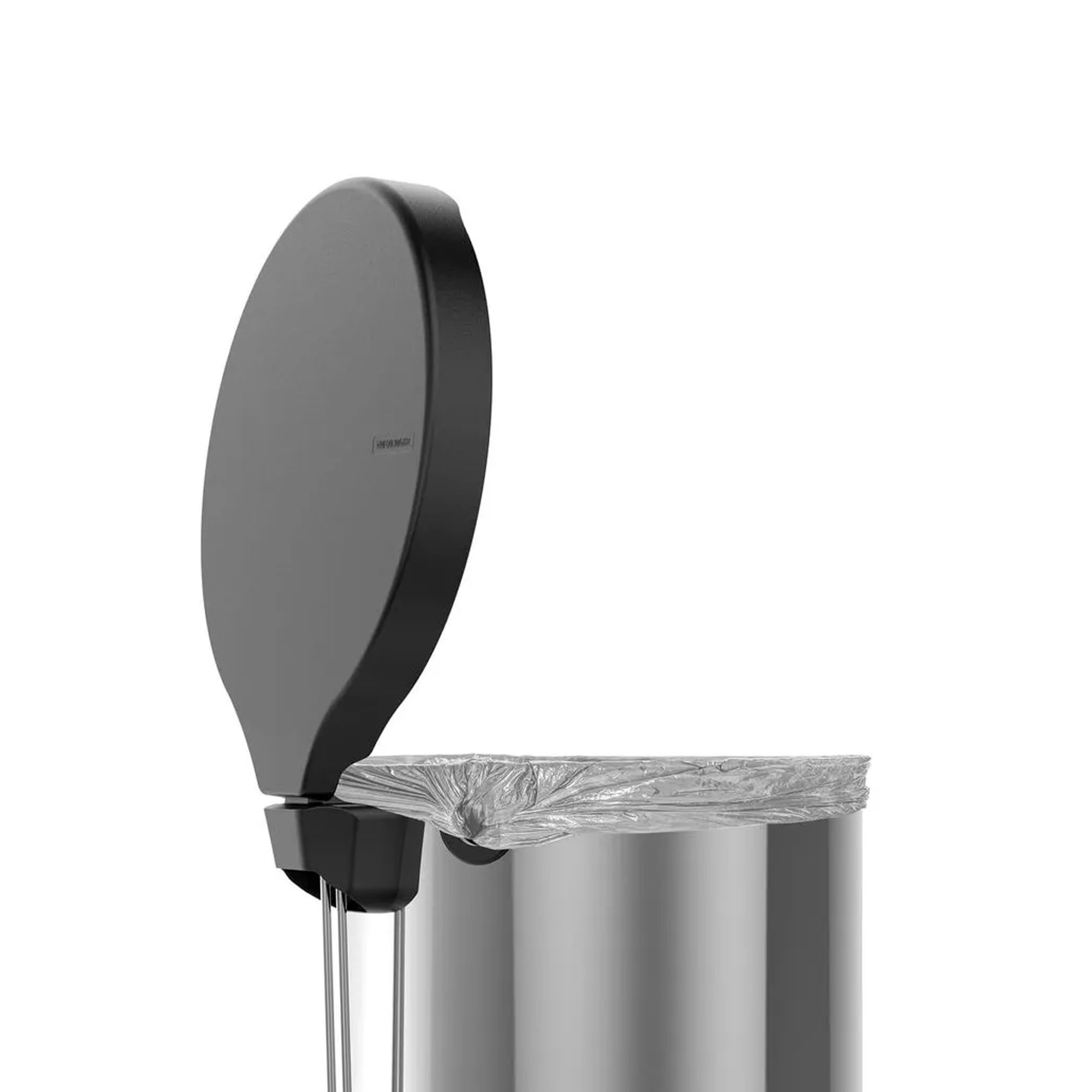 Caneca Pedal New Inoxidable 20L Tramontina 94538/720-Plata - Imagen 3