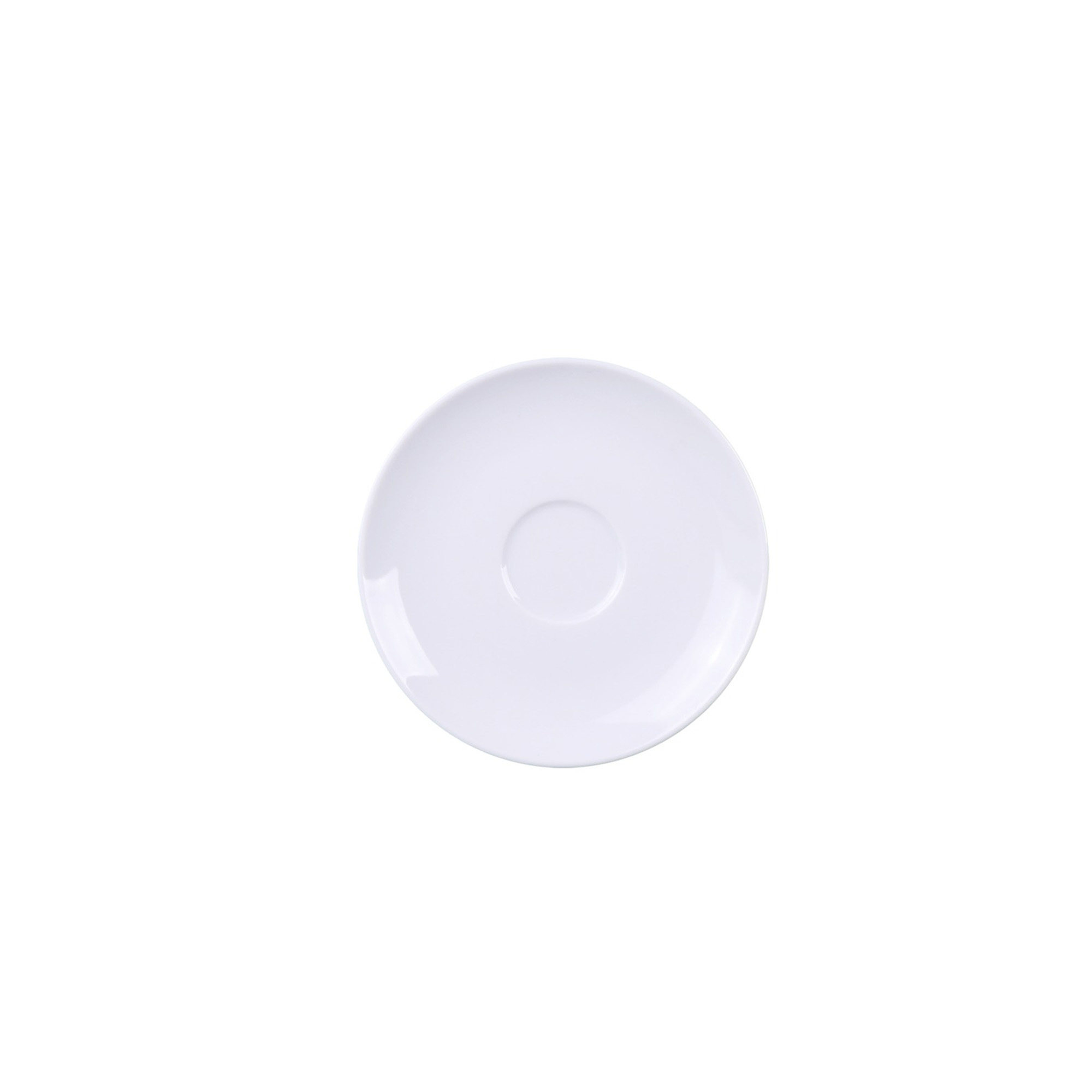 Plato Té Cupe Capuchino  En Porcelana Tramontina - Blanco