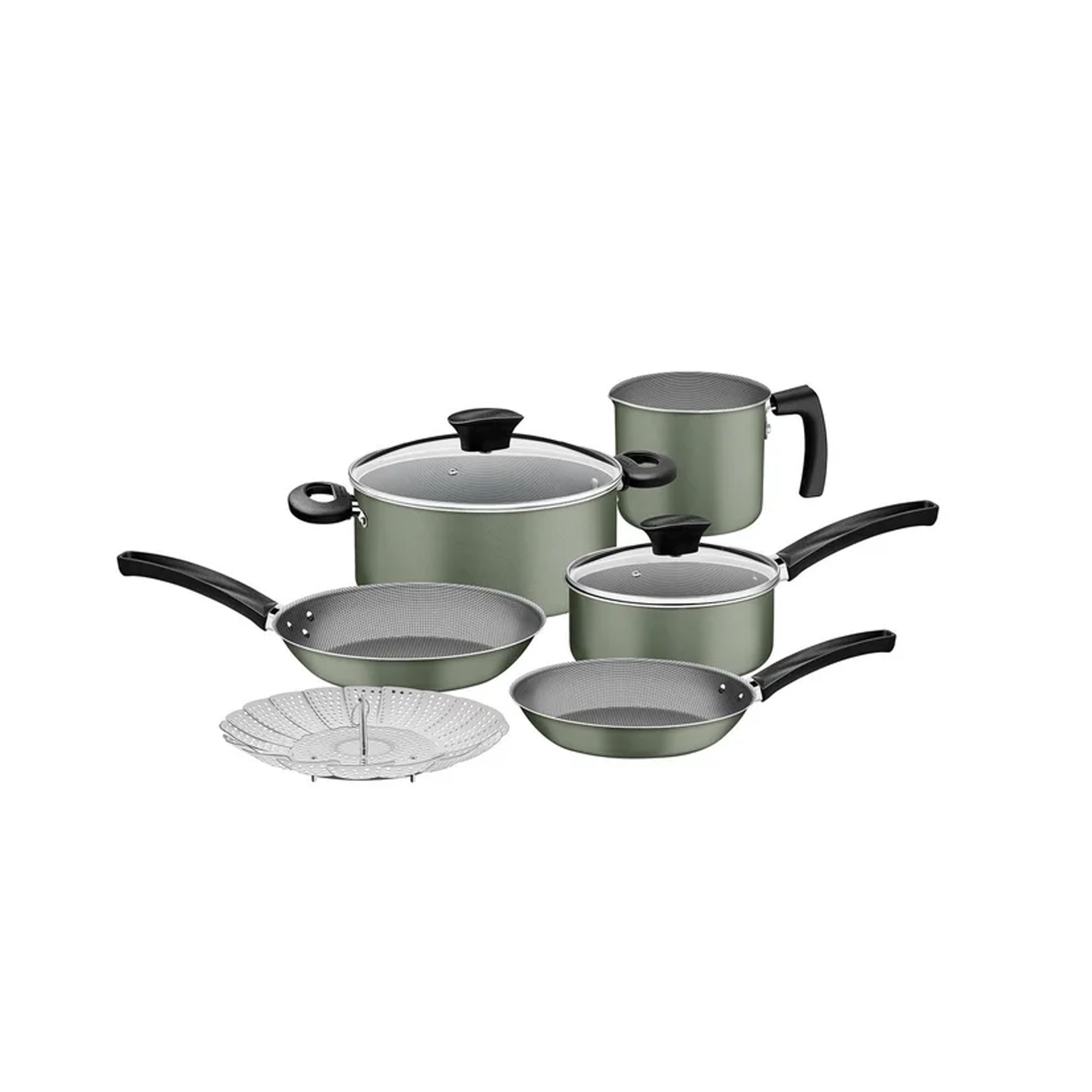 Bateria De Cocina 8 Pzs Michigan Tramontina 28299/241-Verde