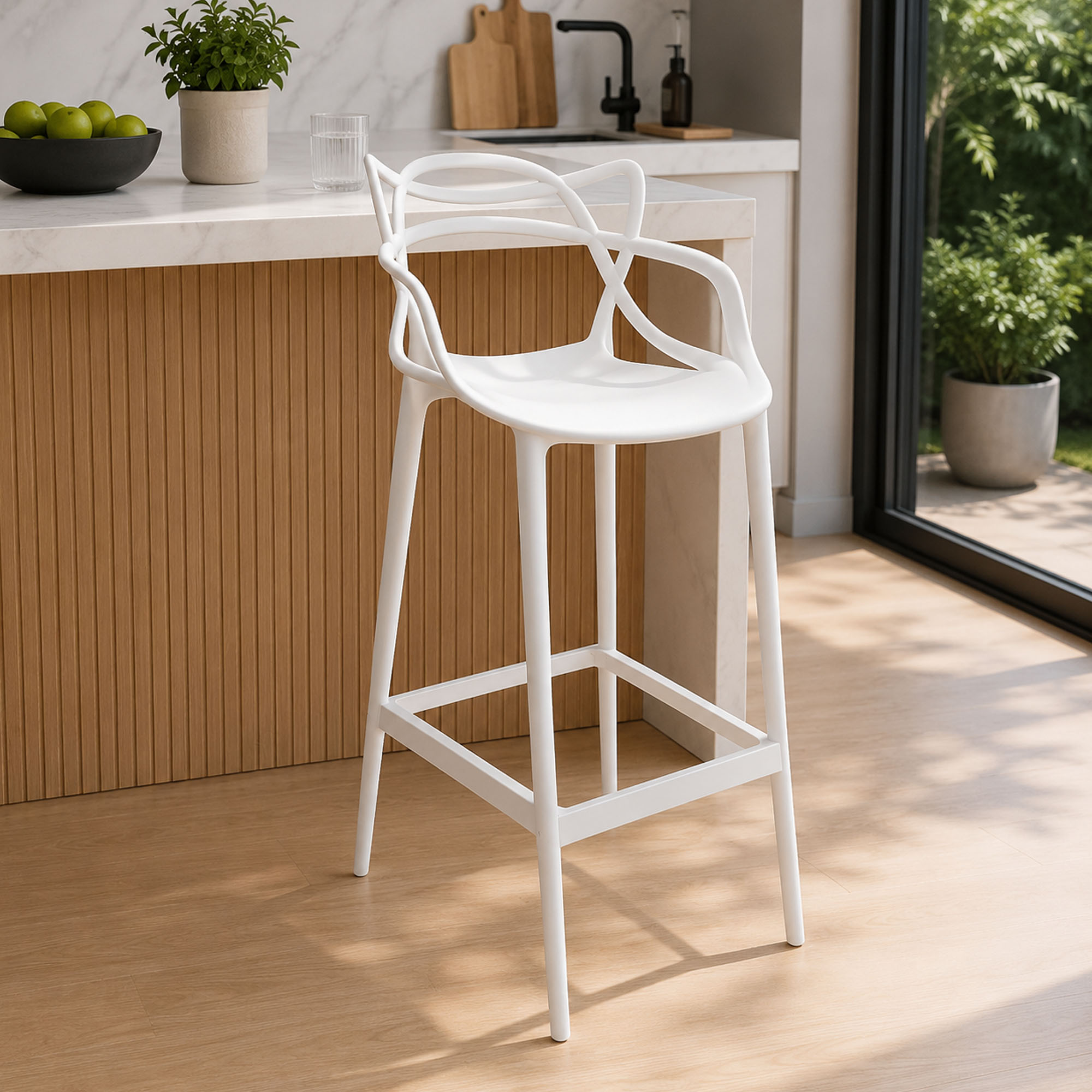 Silla Para Barra Solina Maruplas DE0112129-Blanco - Imagen 2
